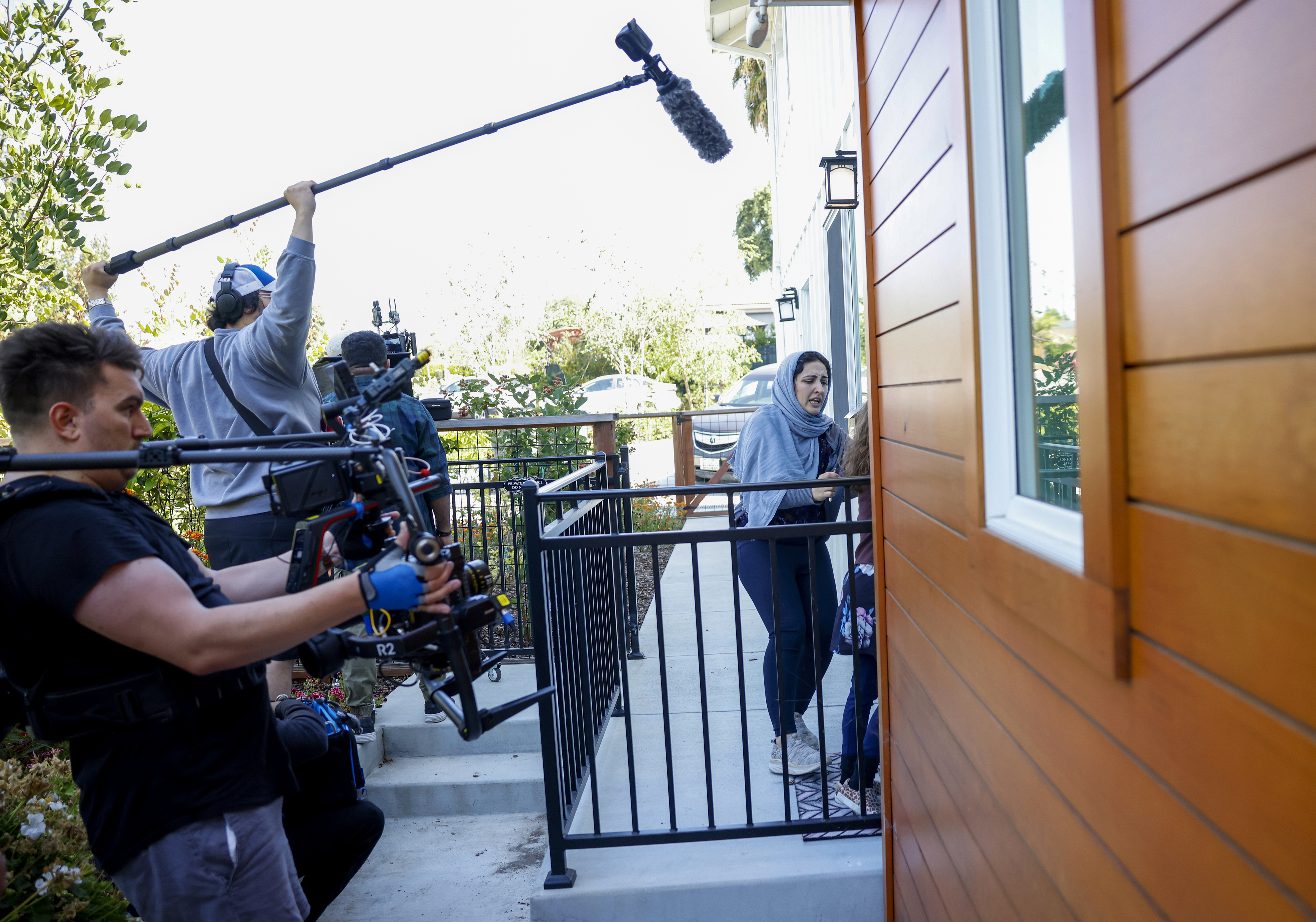 A movie is filmed at an Airbnb in San Jose, Calif., on Friday, June 21, 2024. (Shae Hammond/Bay Area News Group)