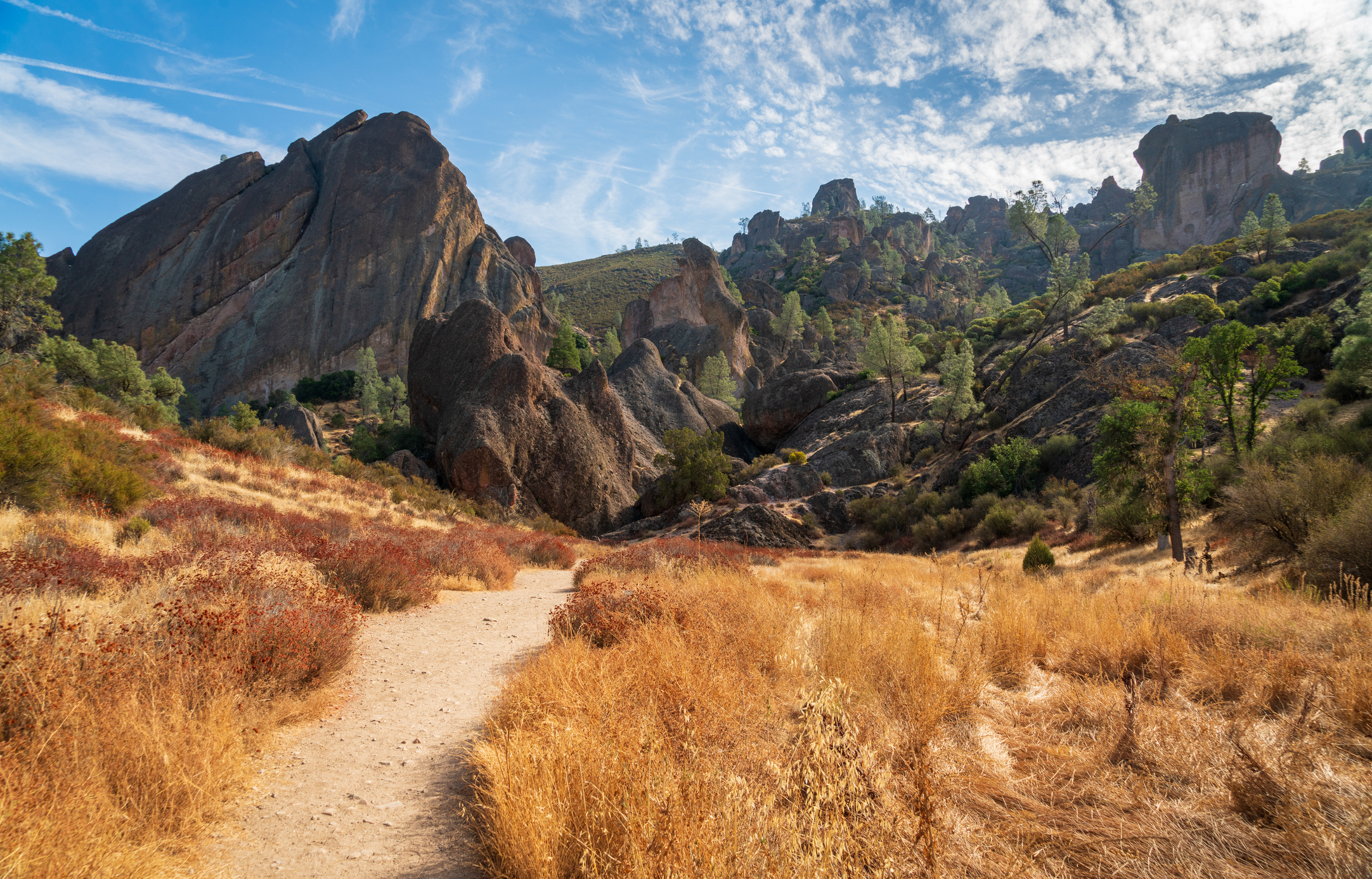 Hiking, camping and the chance to see condors are prime draws at Pinnacles National Park in California. (Getty Images)