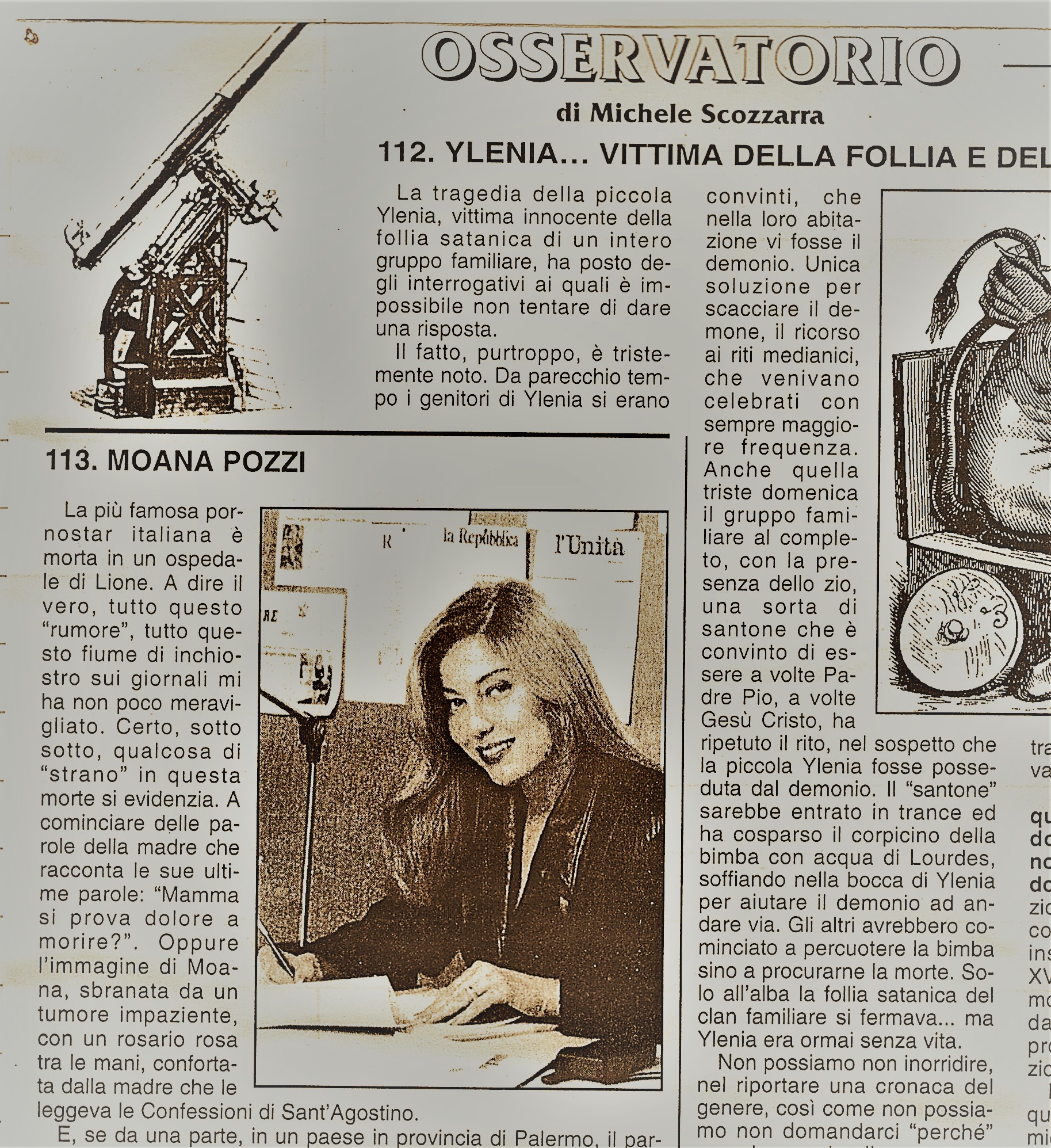 Moana Pozzi Michele Scozzarra Web Page