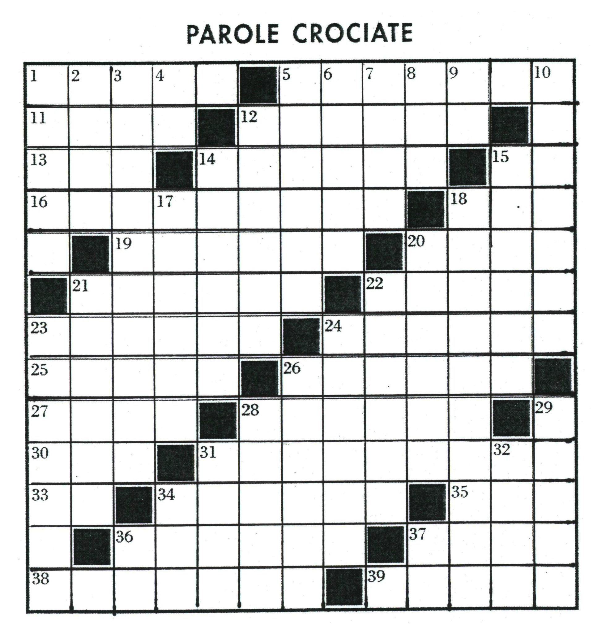 Cruciverba Milan Night