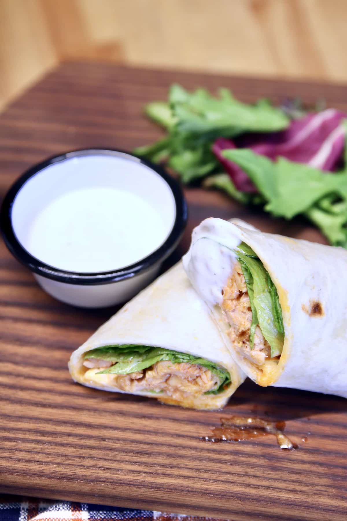 Hot Honey Chicken Wraps Miss In The Kitchen