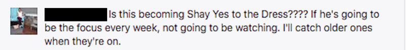 Say Yes to the Dress comment