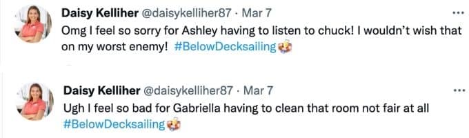 Daisy felt back for Gabriela and Ashley.