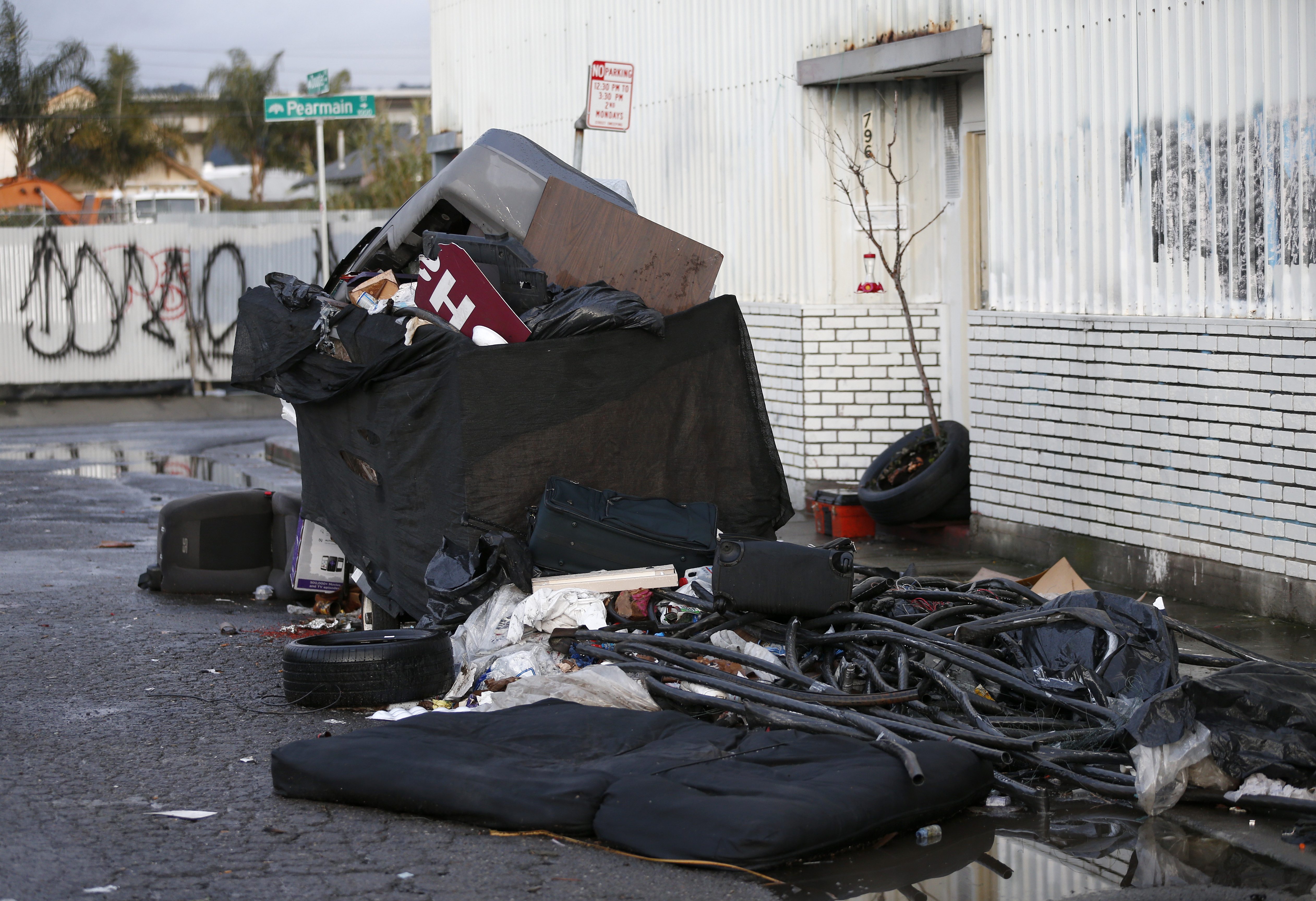 Items dumped illegally in Oakland.