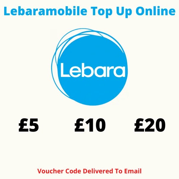 Lebara Top Up Online Buy 5 10 20 Voucher Code Paypal