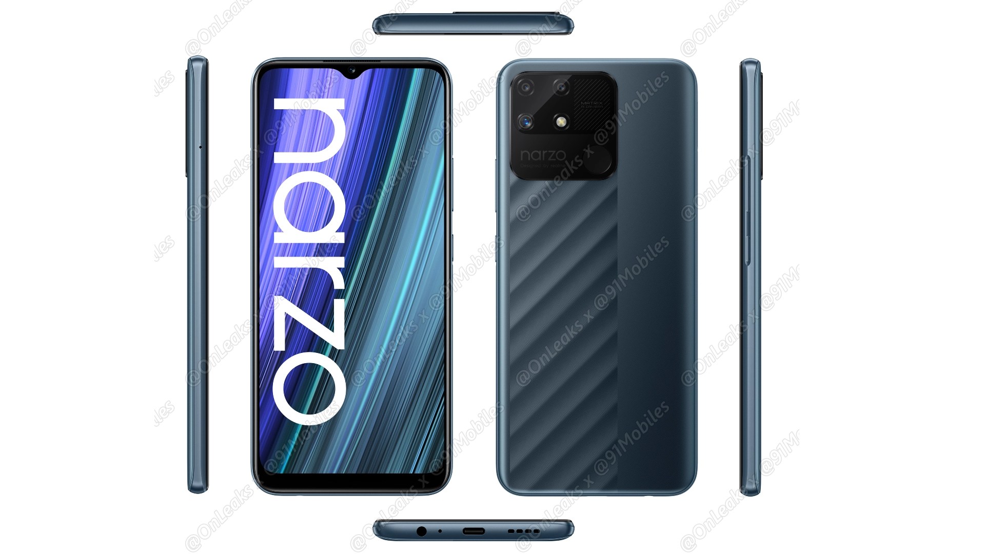 Realme Narzo 50A render