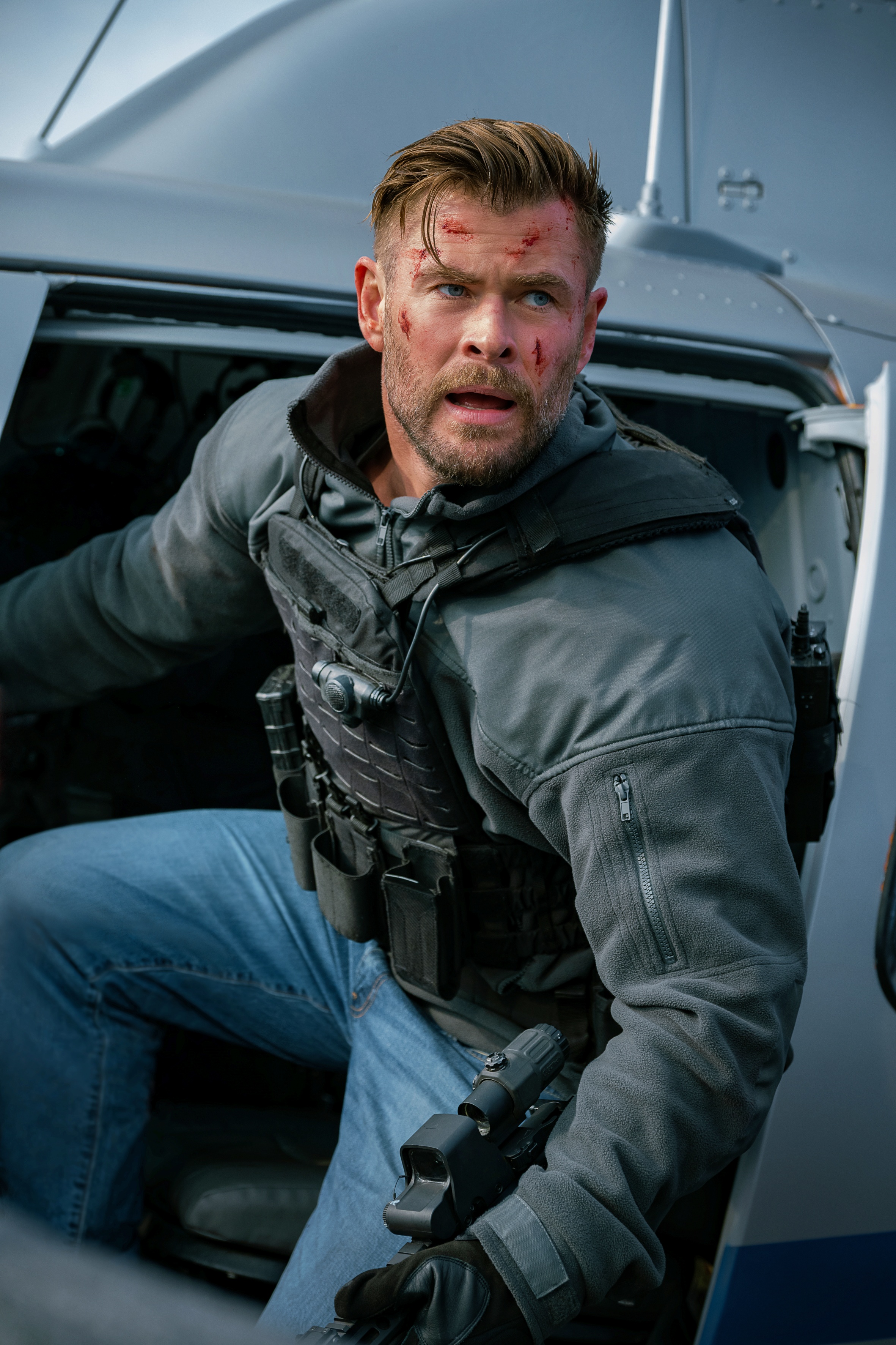 Chris Hemsworth returns as Tyler Rake in "Extraction 2." (Courtesy of Netflix)