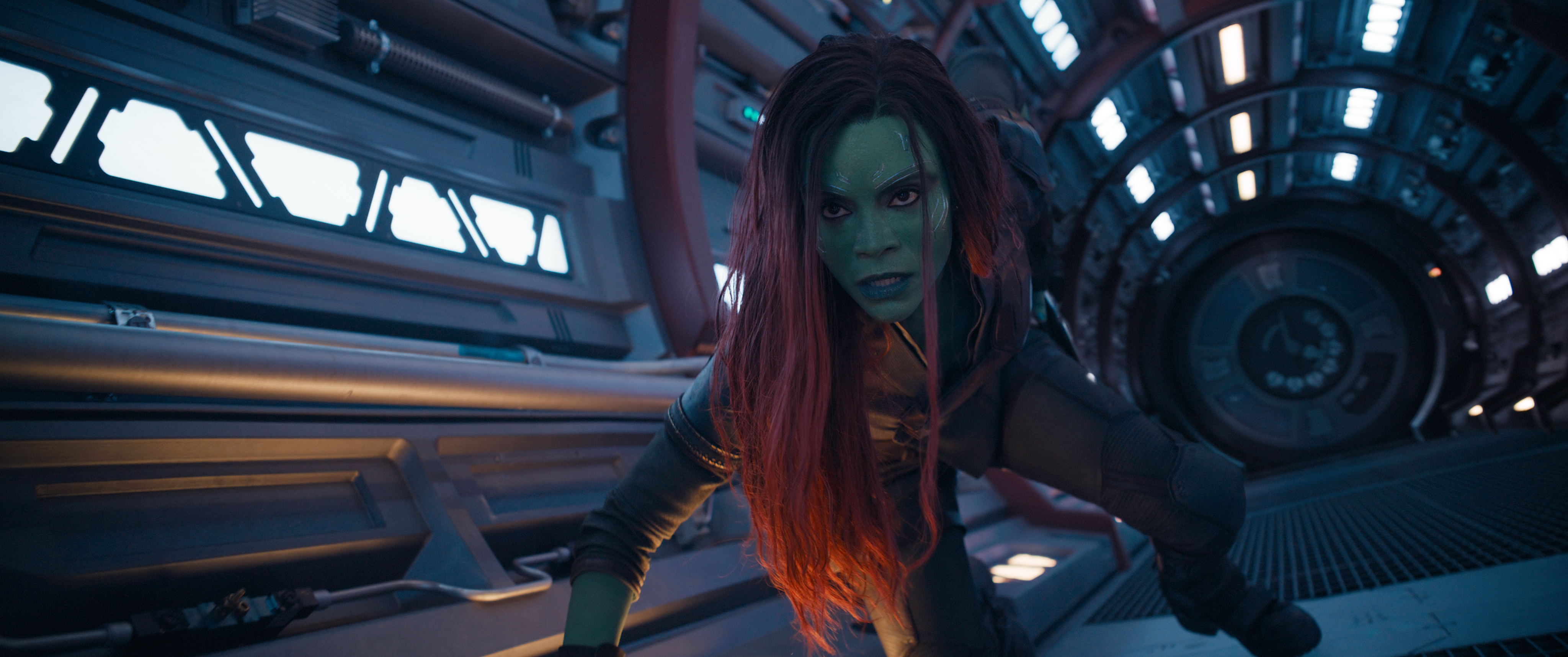 Zoe Saldana is the reborn Gamora in "Guardians of the Galaxy Vol. 3." (Courtesy of Marvel Studios)