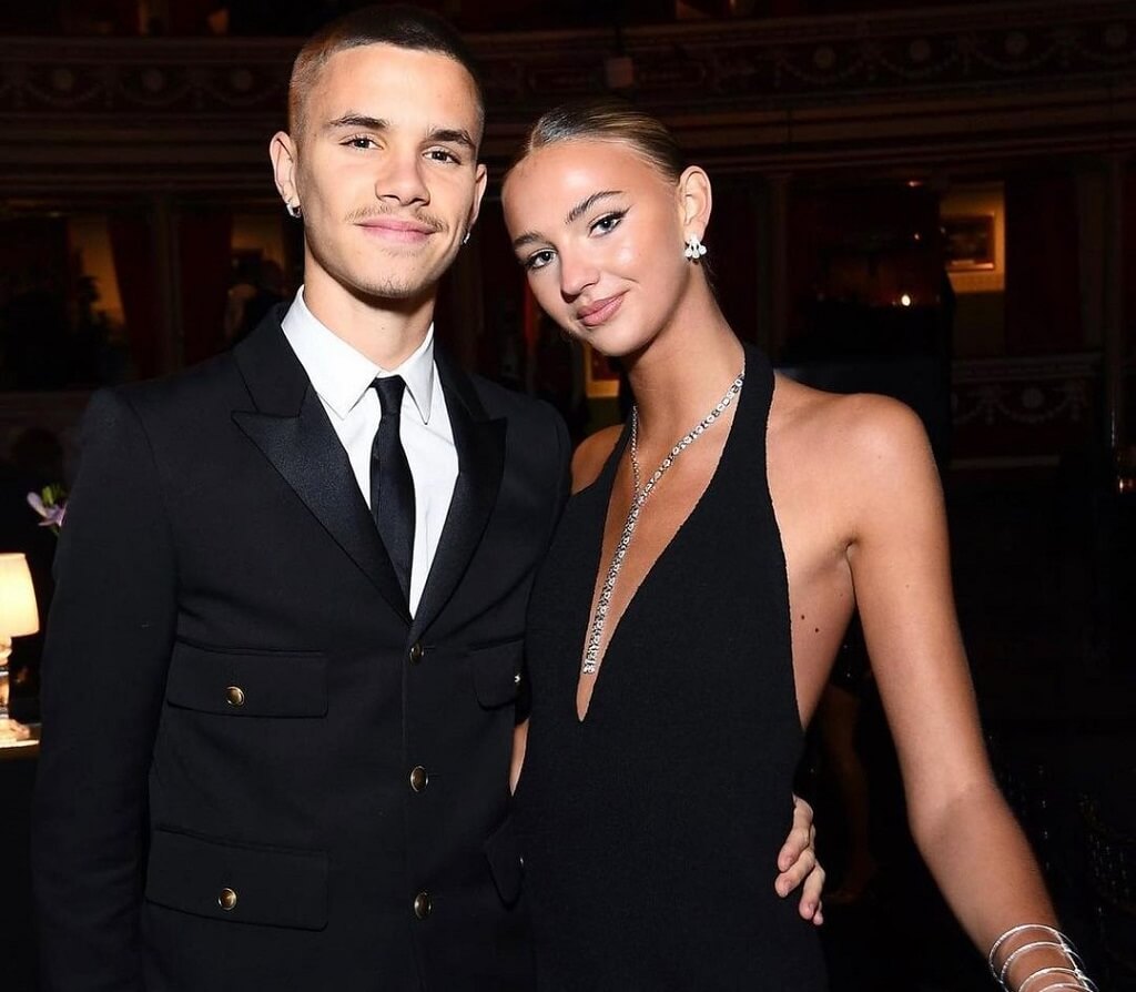 James Beckham Image and girlfriend Mia Regan