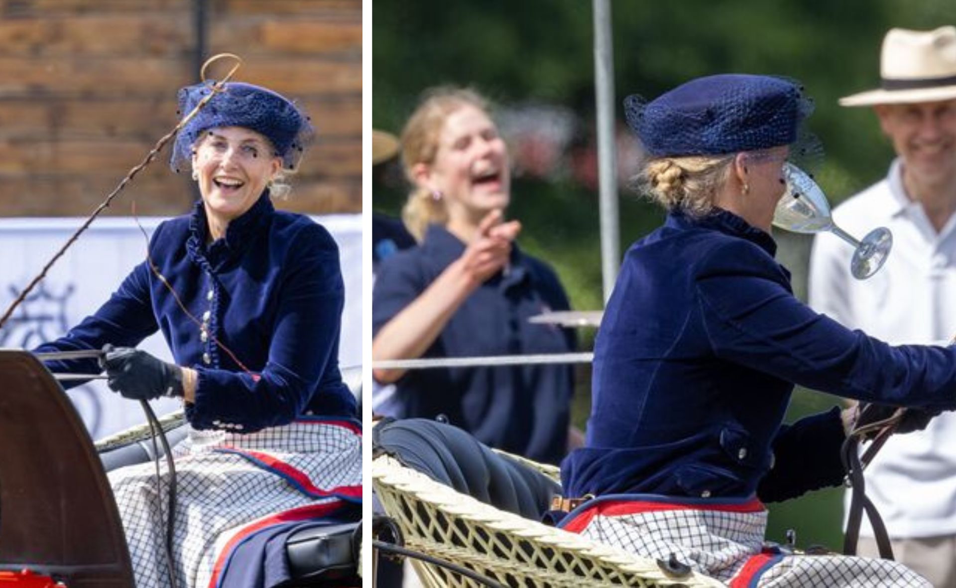 Sophie, Duchess of Edinburgh has daughter in stitches during carriage drinking game