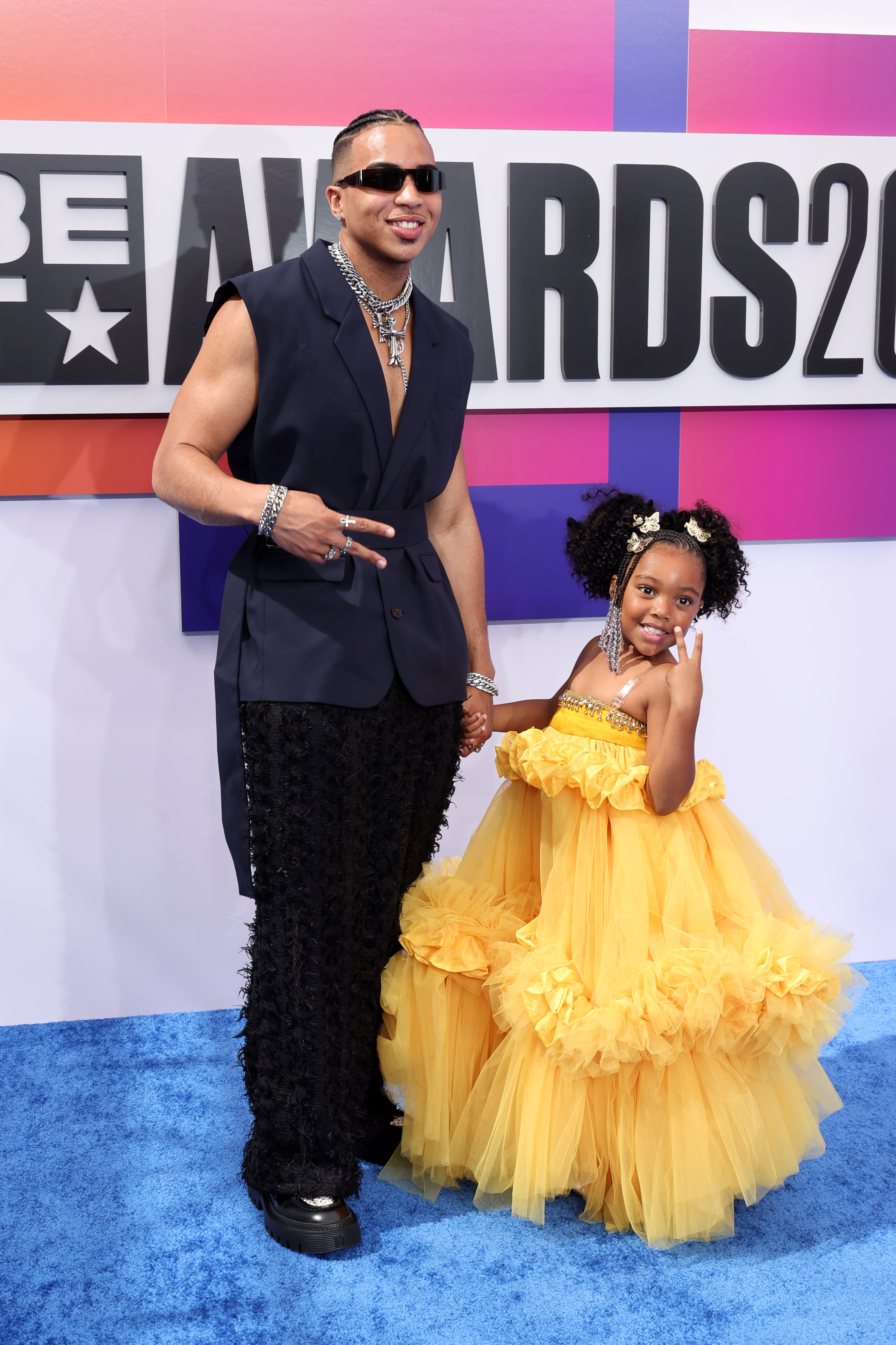 LOS ANGELES, CALIFORNIA - JUNE 30: (L-R) La'Ron Hines and Jabria Mccullum attend the 2024 BET Awards at Peacock Theater on June 30, 2024 in Los Angeles, California. (Photo by Amy Sussman/Getty Images)