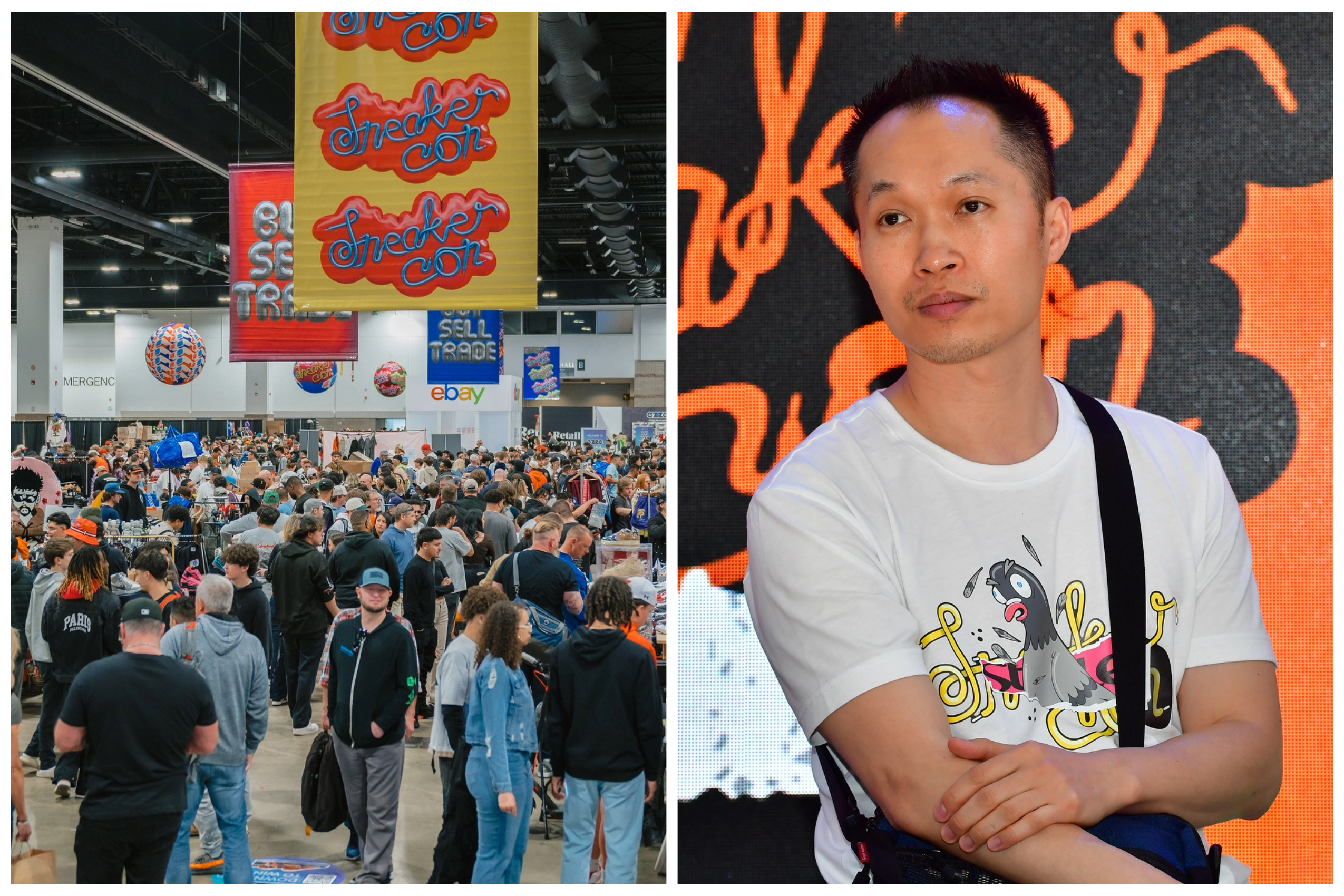 Sneaker Con, left, and its founder, Yu-Ming Wu. (Sneaker Con)