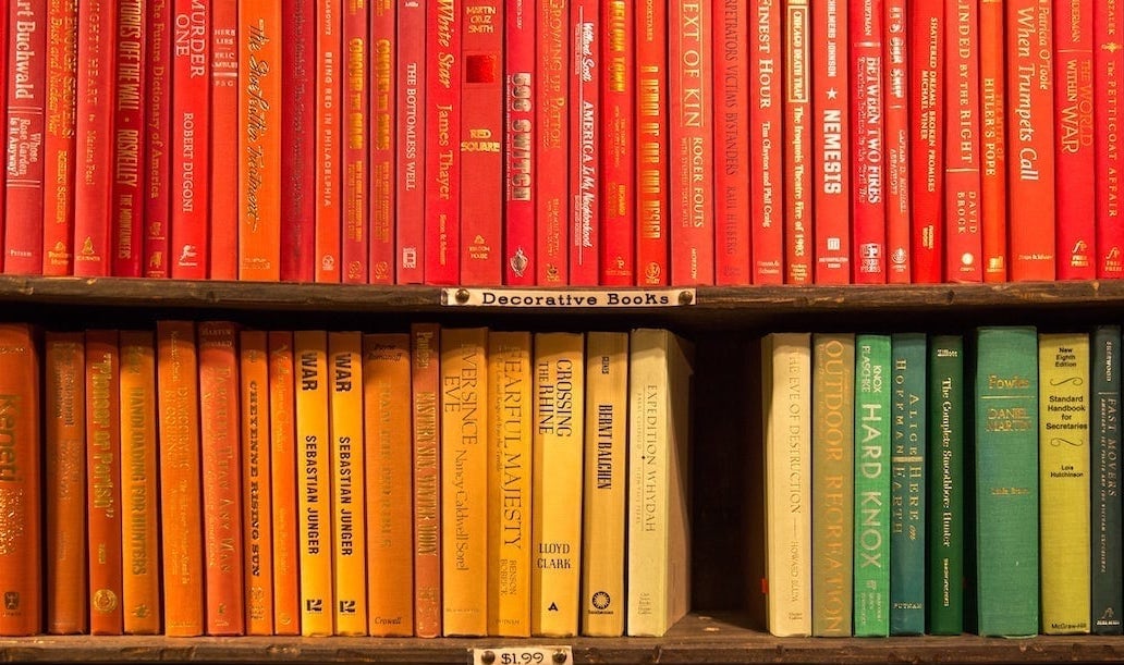 books on a shelf