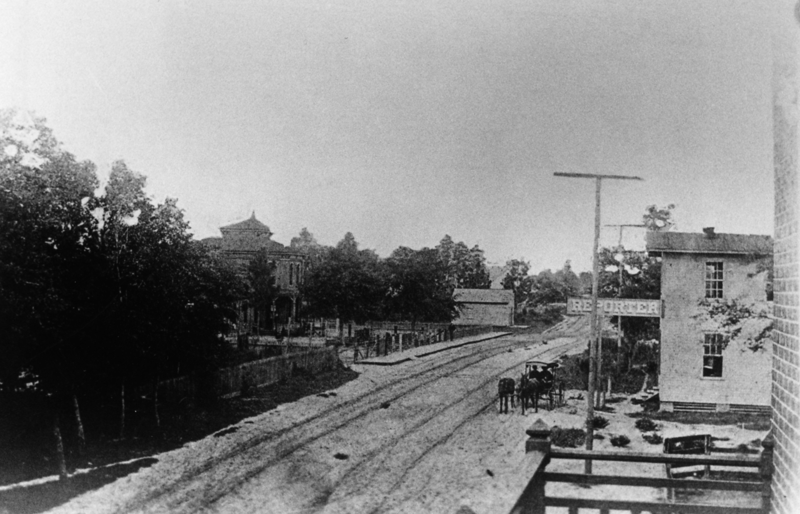 The Orange County Reporter office in downtown Orlando in 1884.