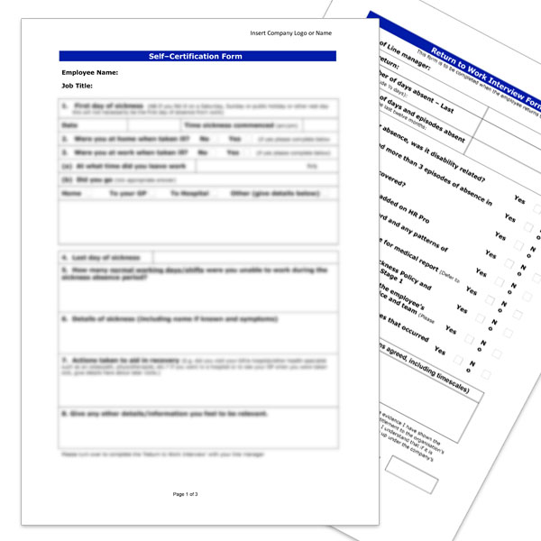 Self Certification Form Osprey Hrc