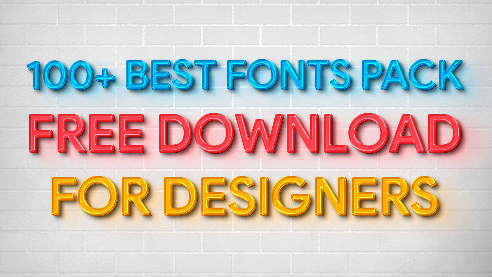 100 Best Fonts Pack Free Download For Designers