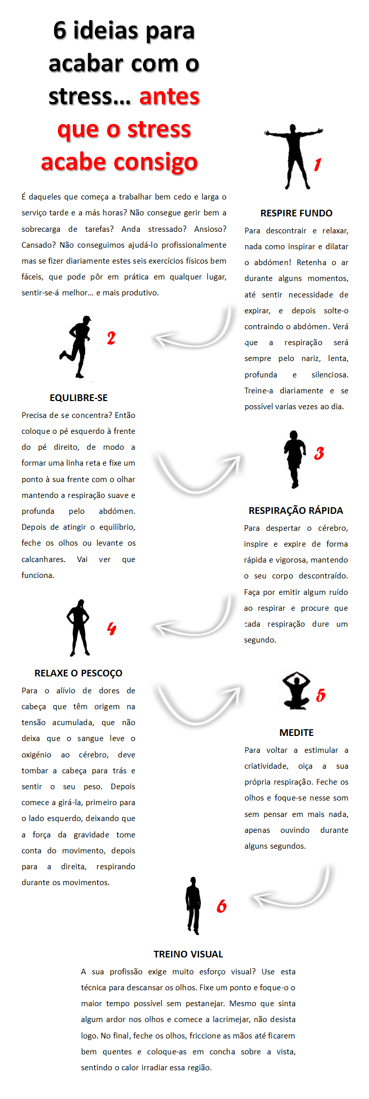 infografia - como acabar com o stess antes que ele acabe consigo
