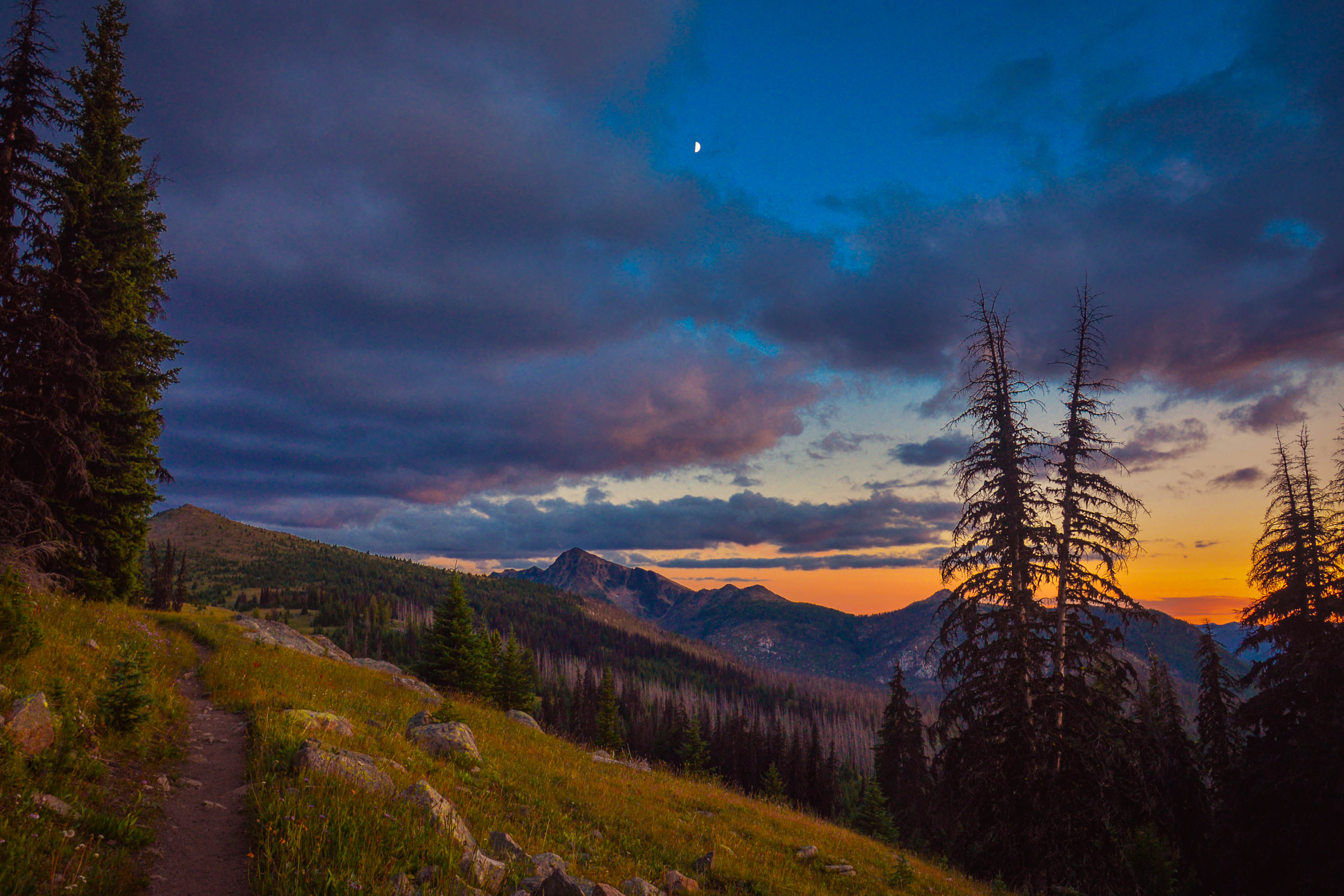 Sunset on the Boundary Trail