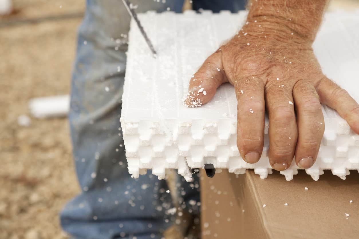 how to cut styrofoam