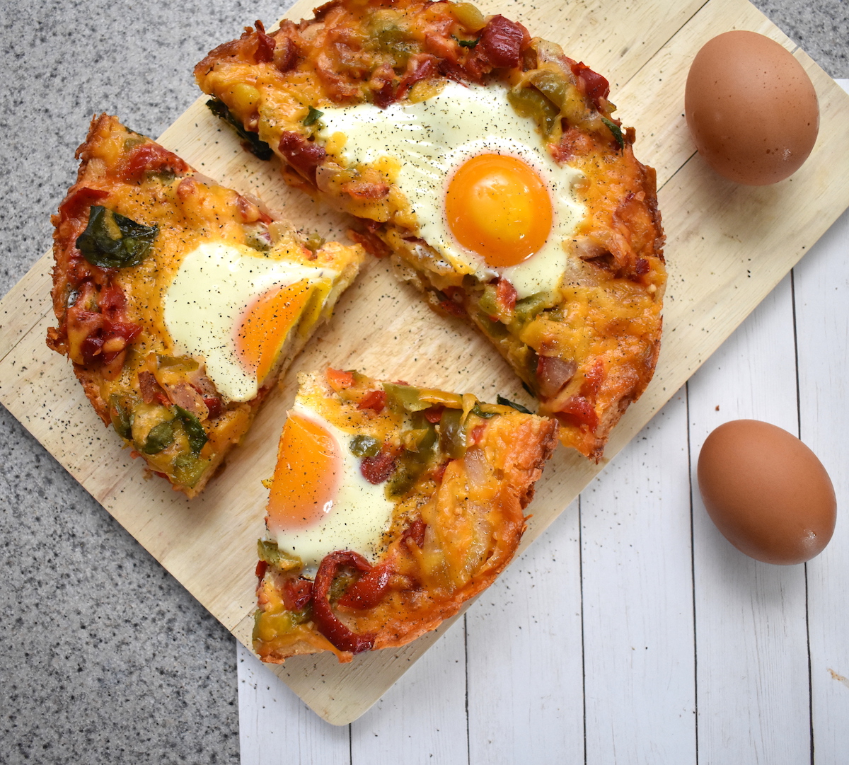 egg pizza
