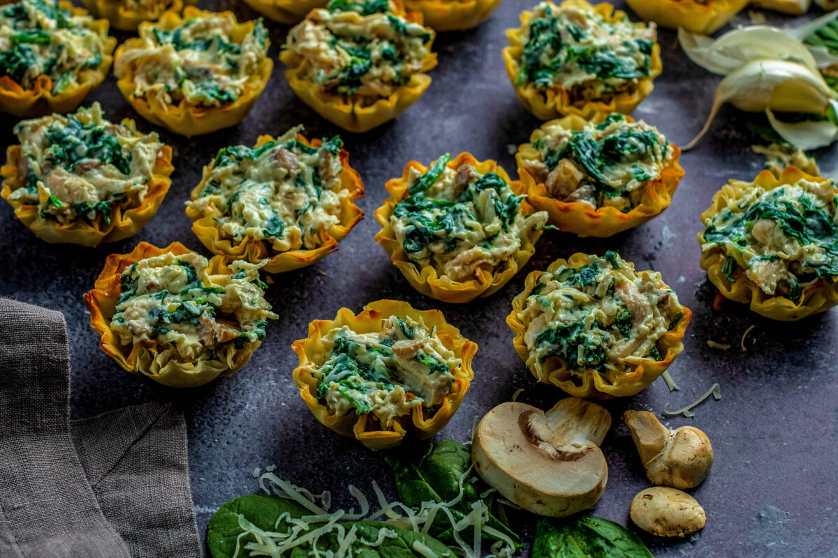 easy chicken phyllo cup appetizers