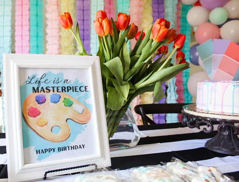 The Ultimate Art Themed Birthday Party For Kids Project Whim