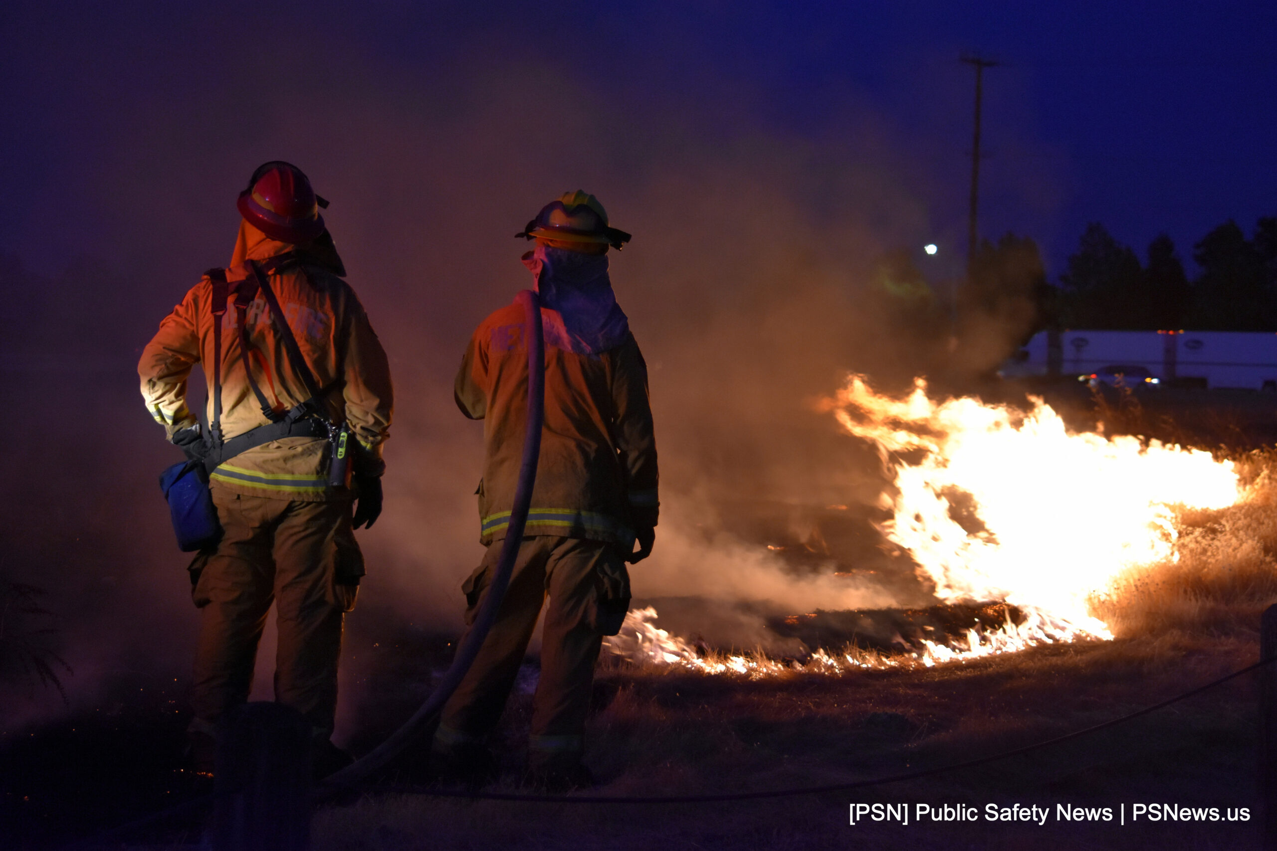 Grass Fire Burns Off Bradshaw Road