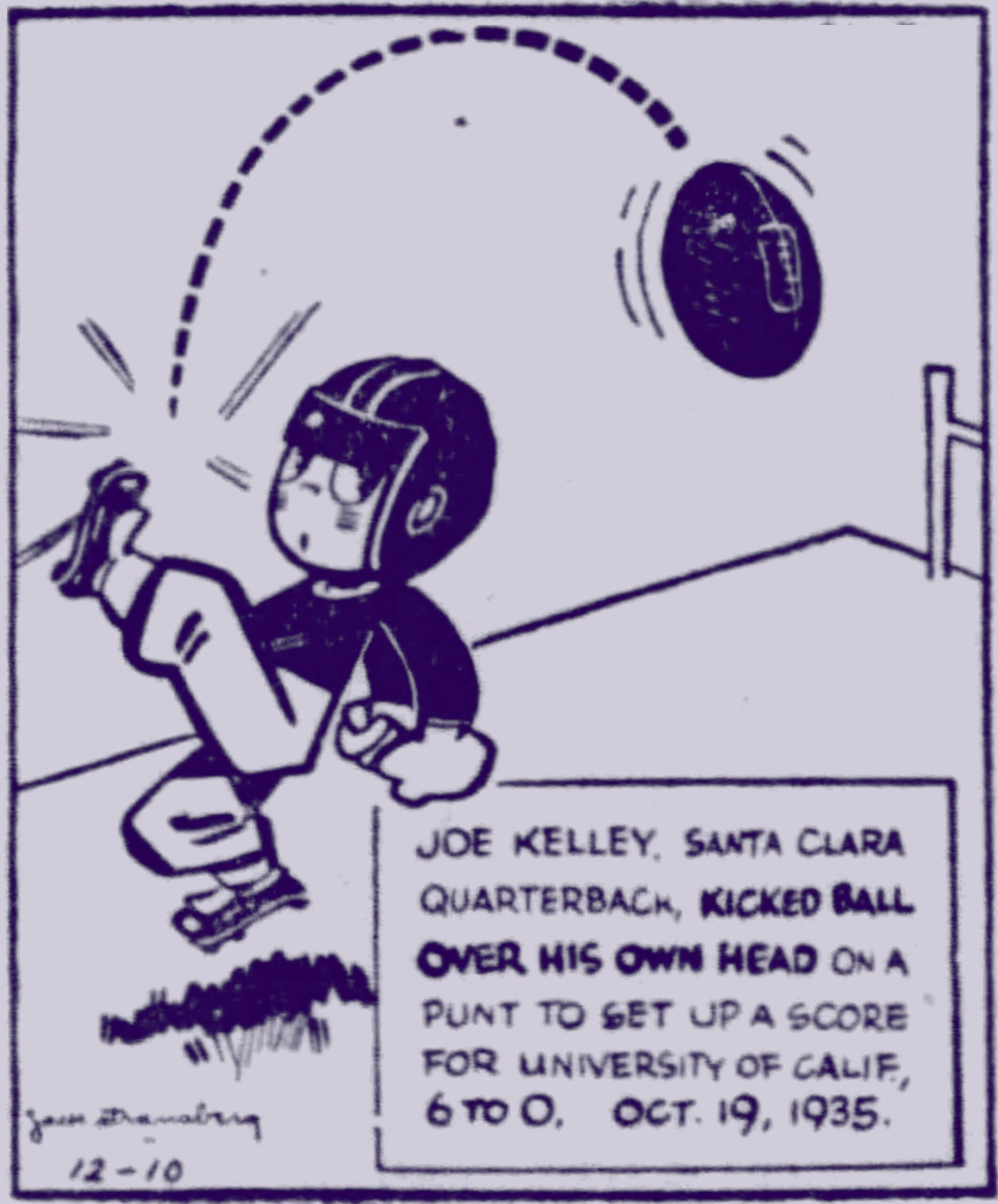 Backward Punt Cartoon