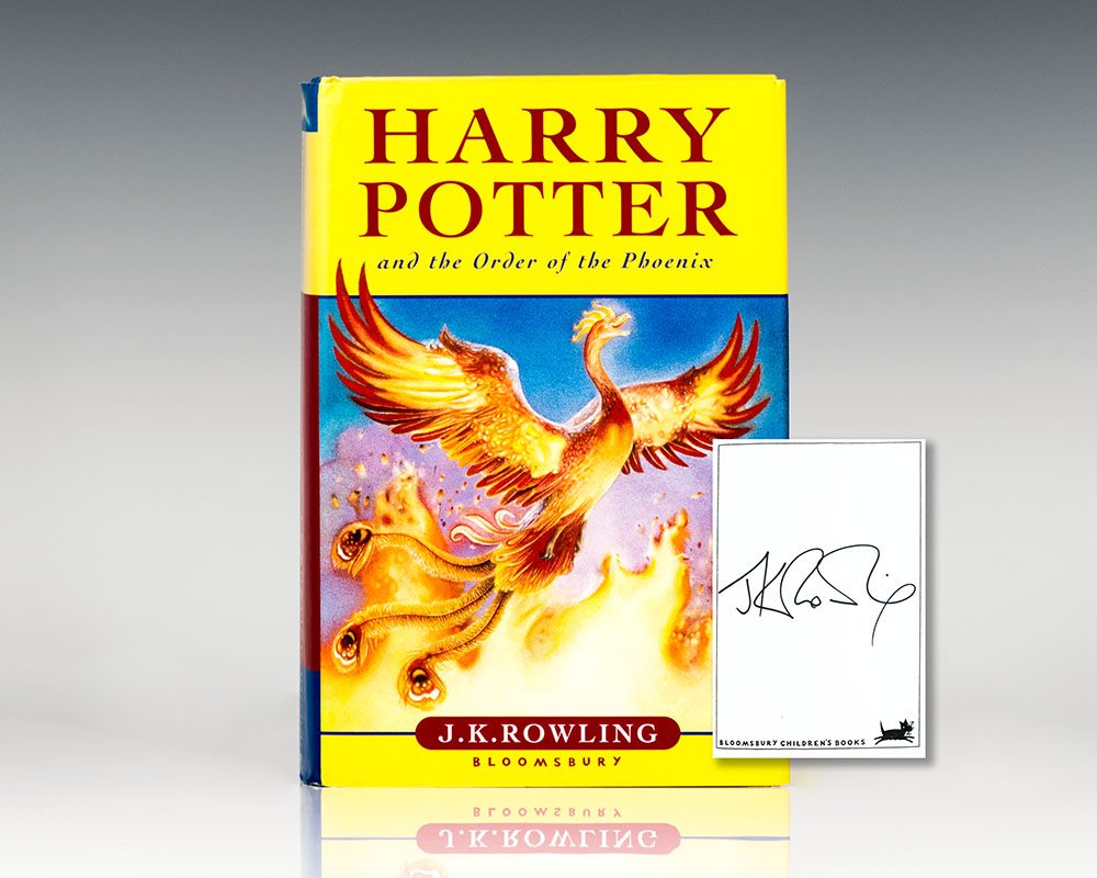 Harry Potter And The Order Of The Phoenix J K Rowling First Edition Signed