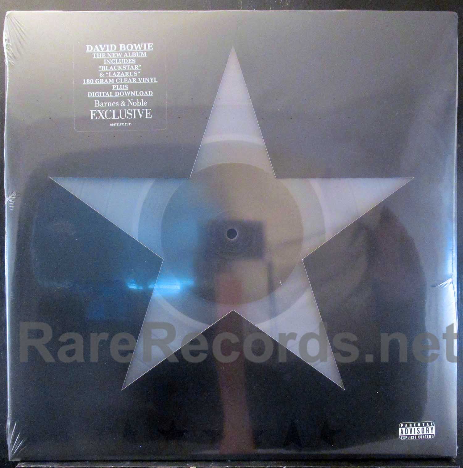 David Bowie Blackstar Sealed U S Clear Vinyl Lp With Set Of 3 Bonus Lithographs