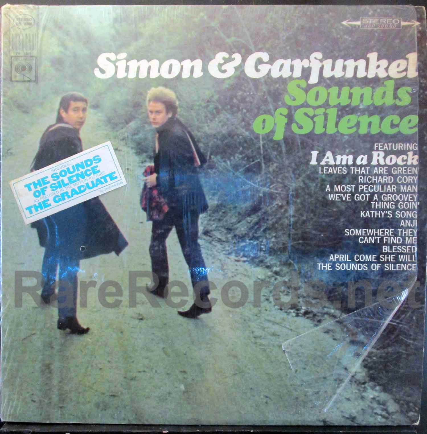 Simon Garfunkel The Sounds Of Silence U S Stereo Lp With Original Back Cover