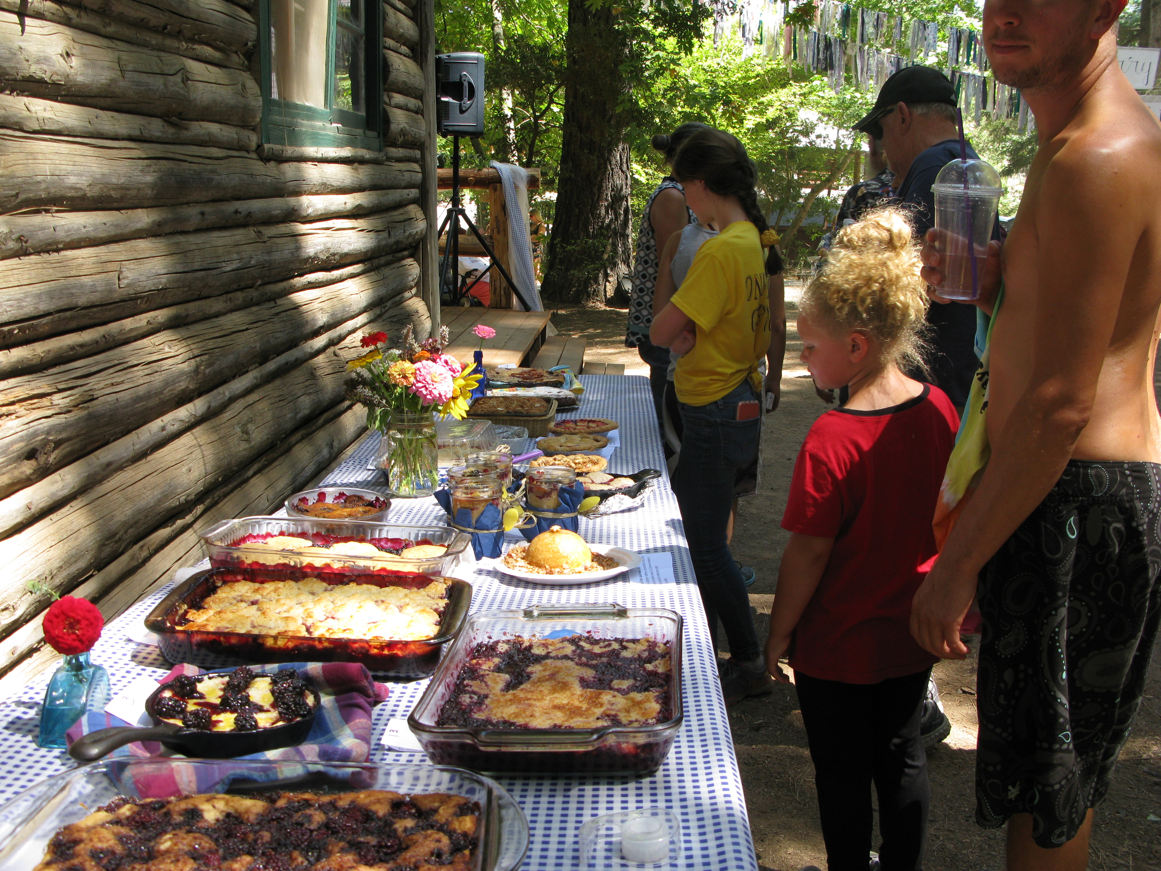 (File photo- LAKE COUNTY PUBLISHING)Blackberry cobblers and other desserts were on display at the Blackberry Cobbler Festival held at the Whispering Pines Resort in Cobb Mountain. The Festival returns this year on August 26.