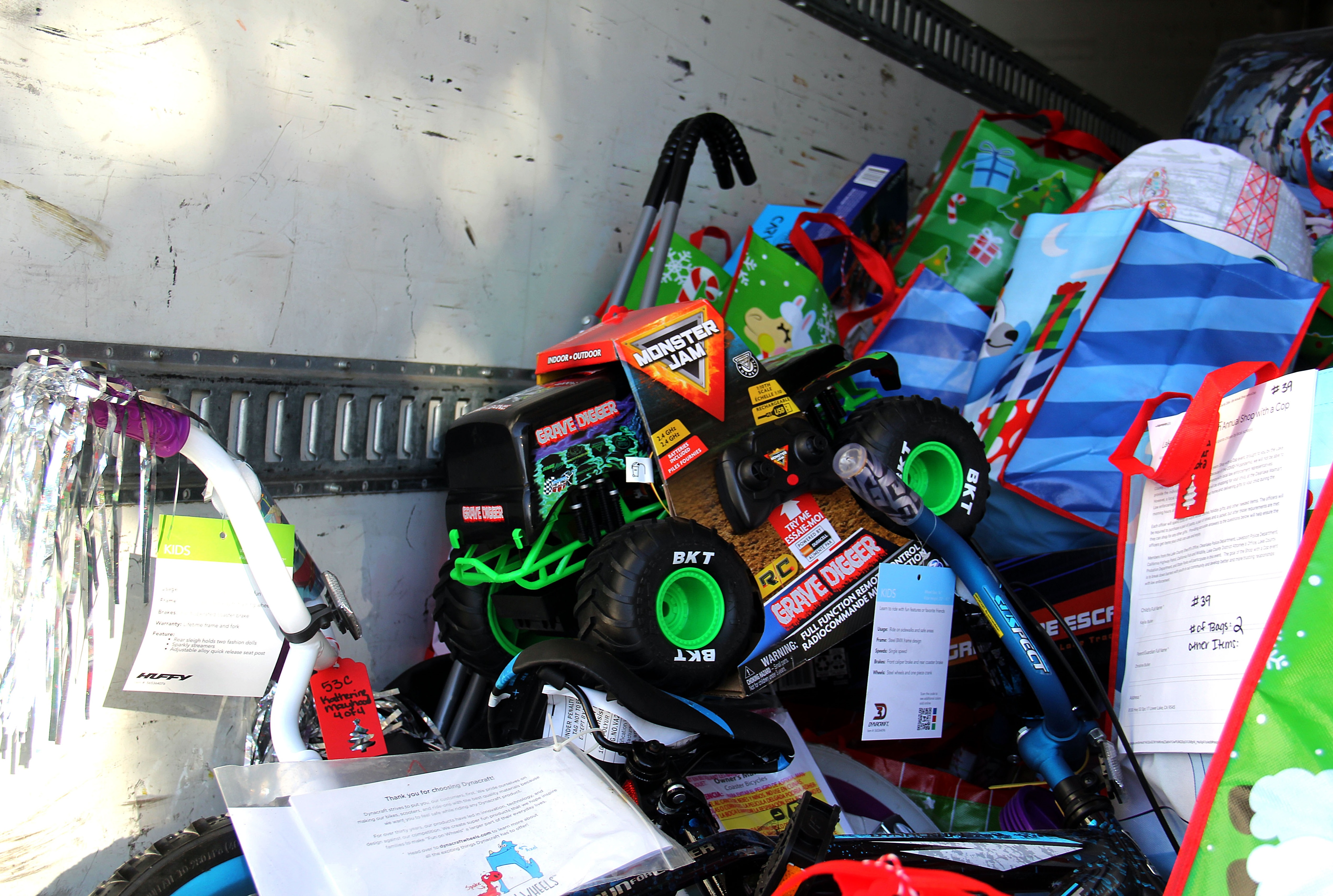 The annual "Shop with a Cop" event returns to Clearlake on December 13. (FILE PHOTO- Lake County Publishing)