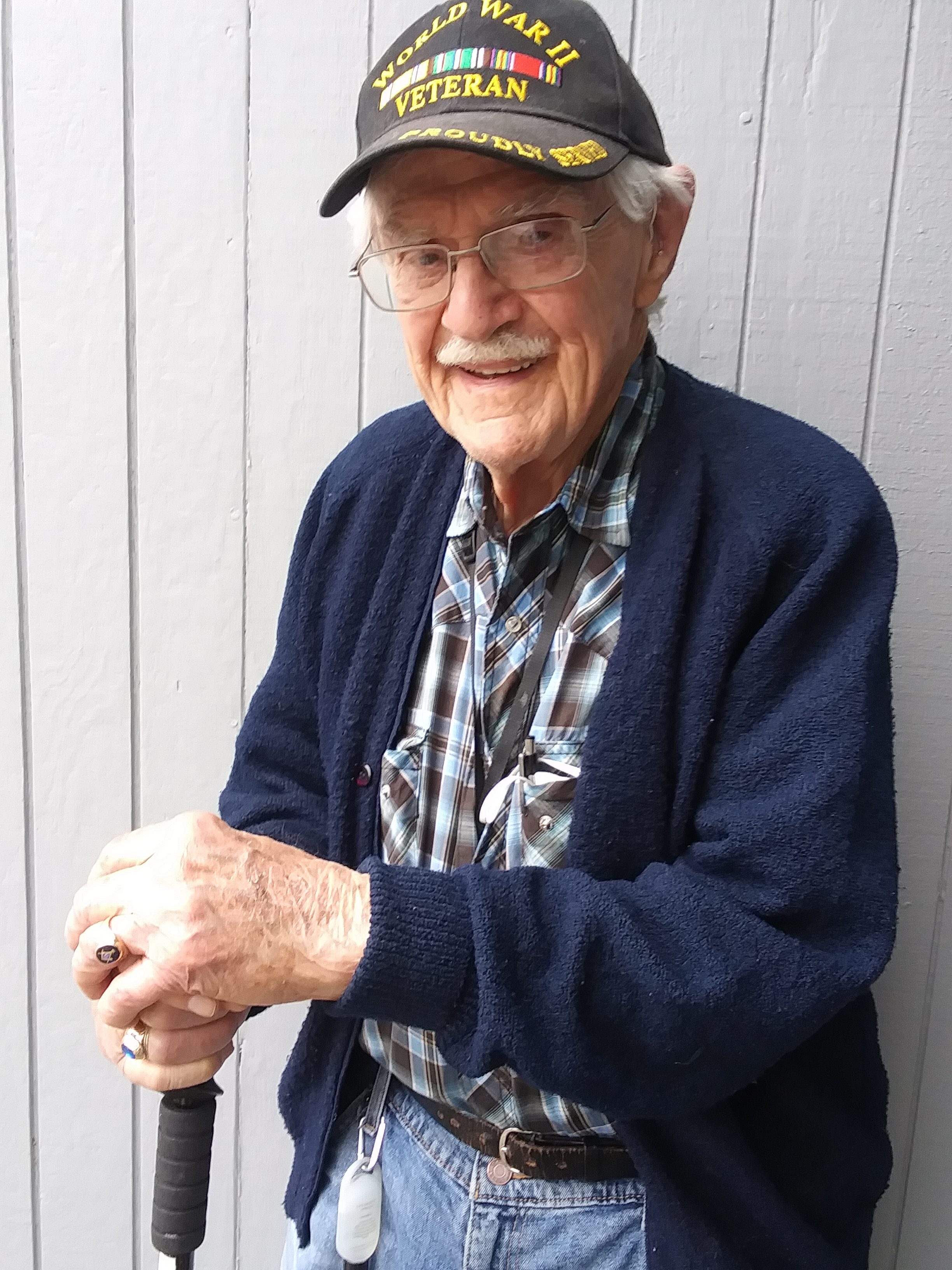 Born Gaylord Starin on May 1, 1922, in Latham, upstate New York, "Doc" turned 100 last Sunday, May 1, 2022. (Bernadette Hefflefinger for the Record-Bee)