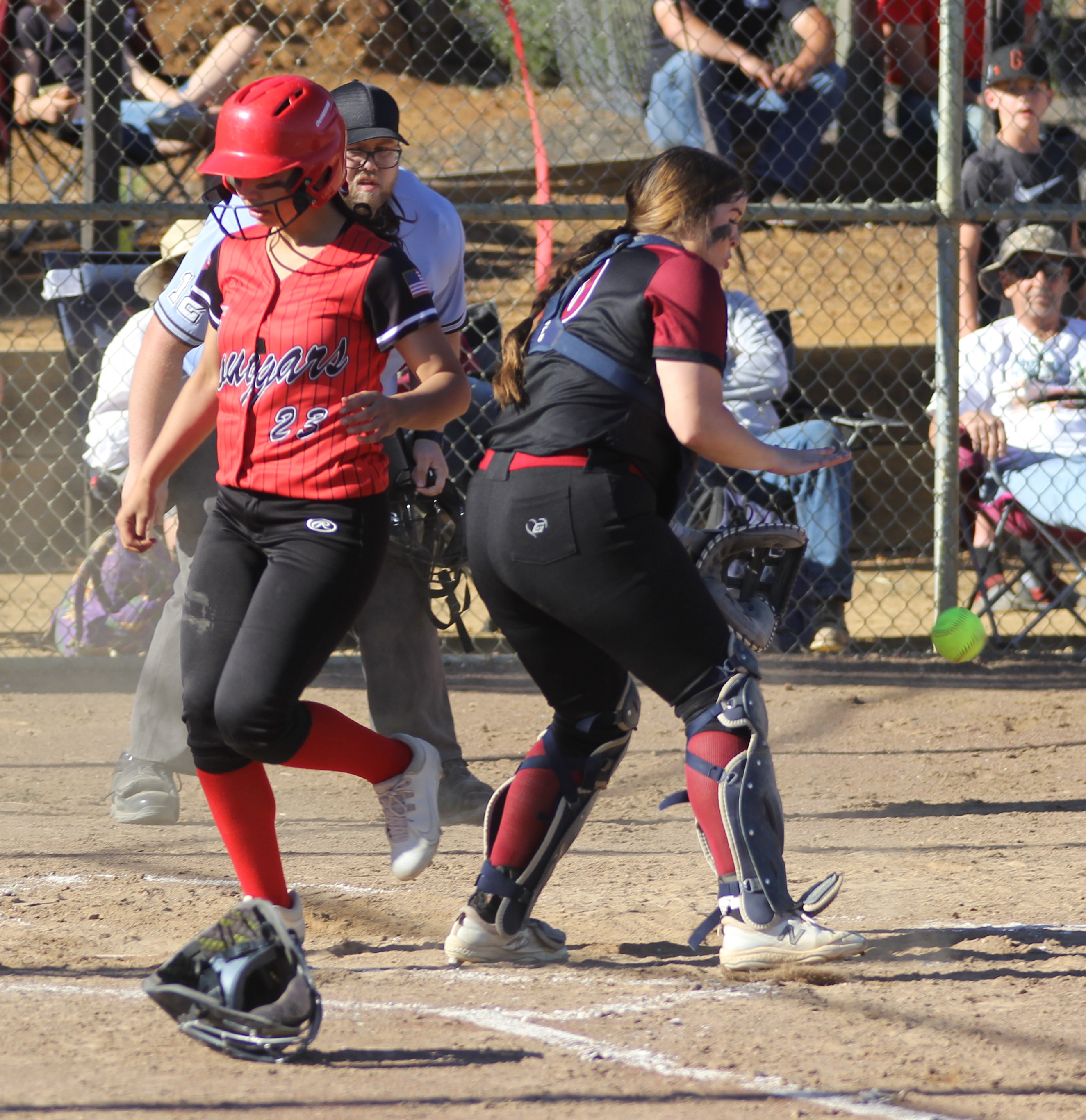 Upper Lake's Nathaly Velasco scored from second base on a two-out single by Ruby Wurm in the top of the fourth inning that tied the game at 2-2.
