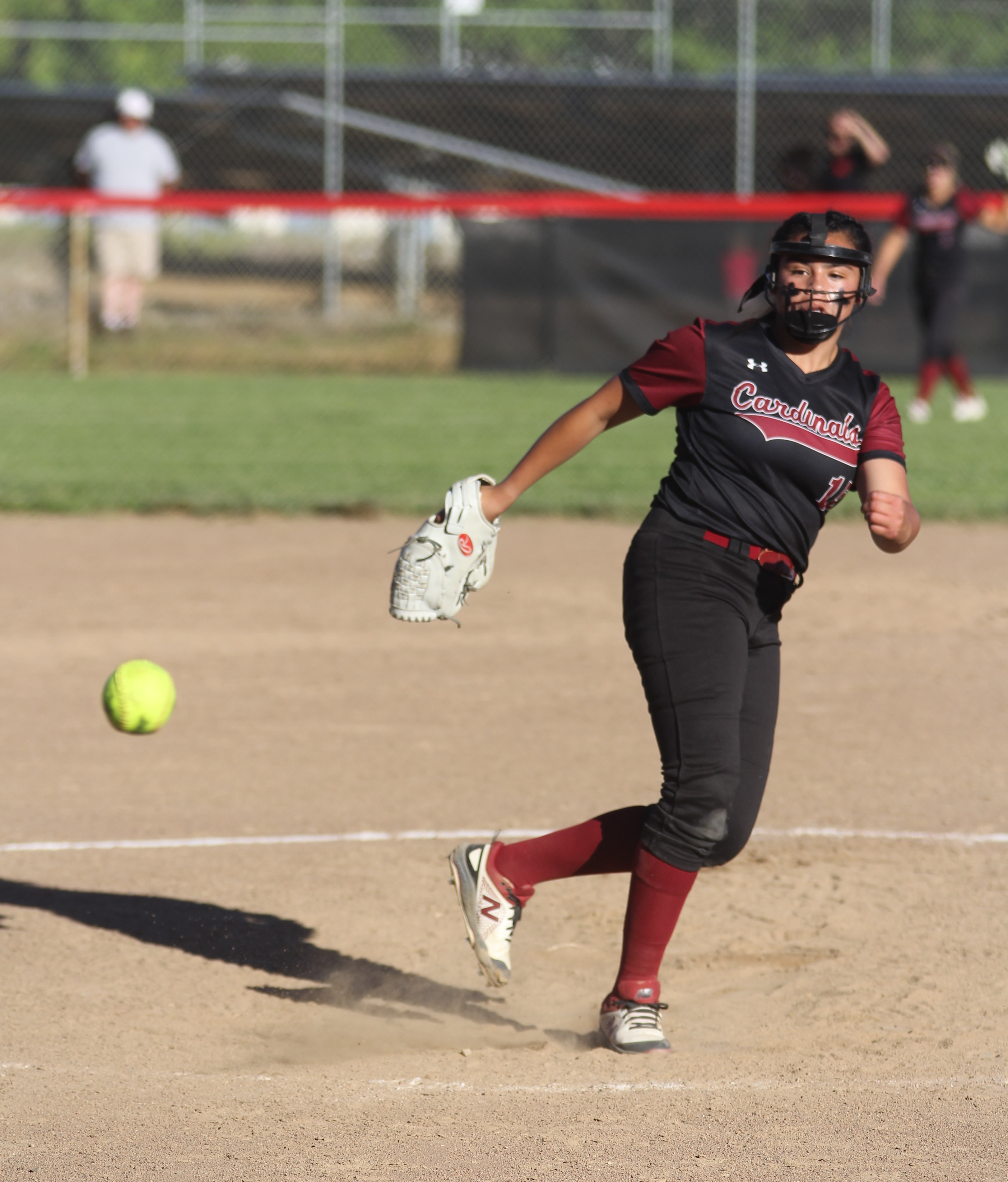 Clear Lake's Lilianna Cruz worked three innings of one-hit relief to earn the save. She struck out six.