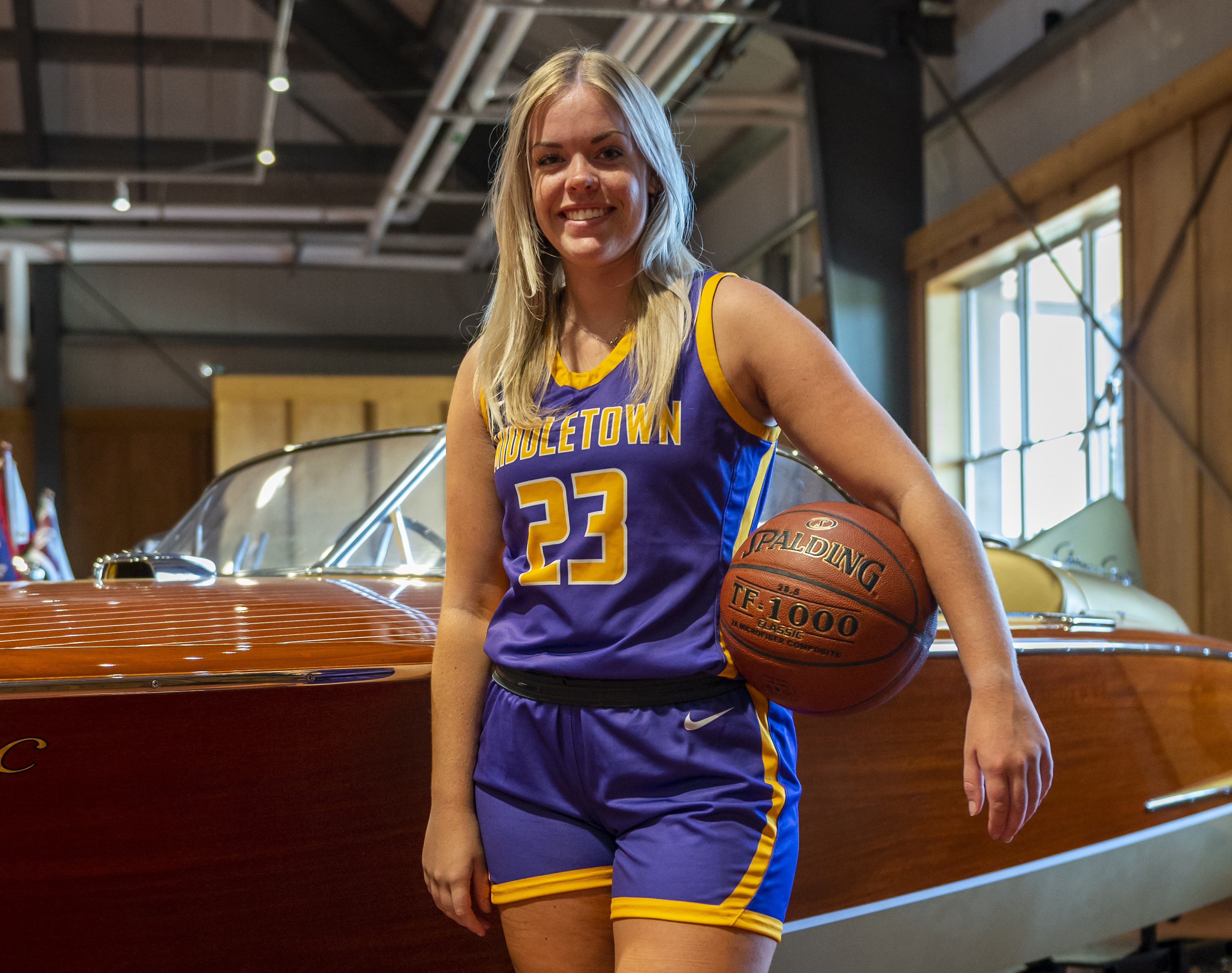 As a basketball player for the Middletown Mustangs during the 2021-22 season, Paige Astley earned co-most valuable player honors in the North Central League I. (Photos by Michael Lucid)