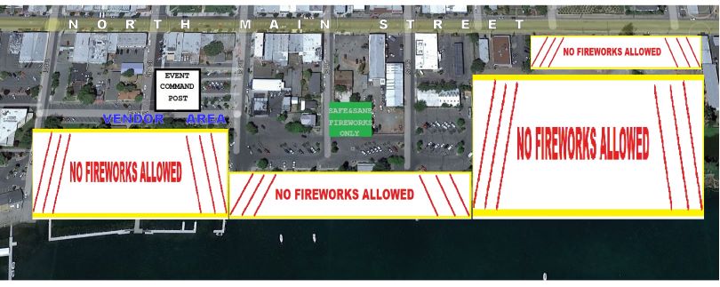 Fireworks restrictions and permitted areas in Lakeport. (Submitted)