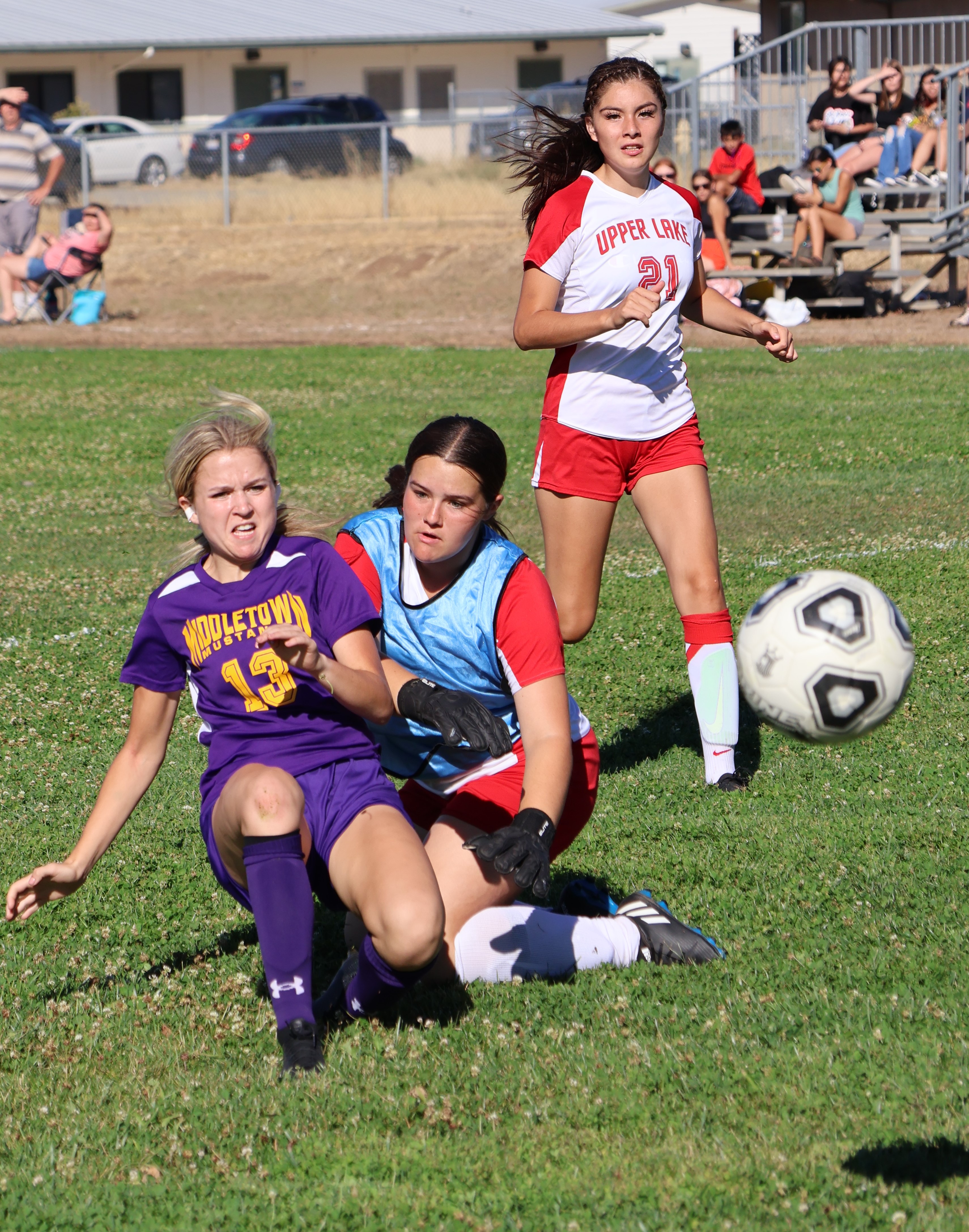 Middletown's Ellary Isherwood follows her shot that missed wide right in the second half. (Photos by Brian Sumpter)