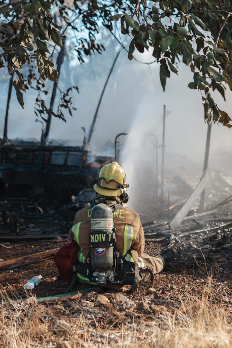 Crews battle the Riviera Fire last year. (File photo)