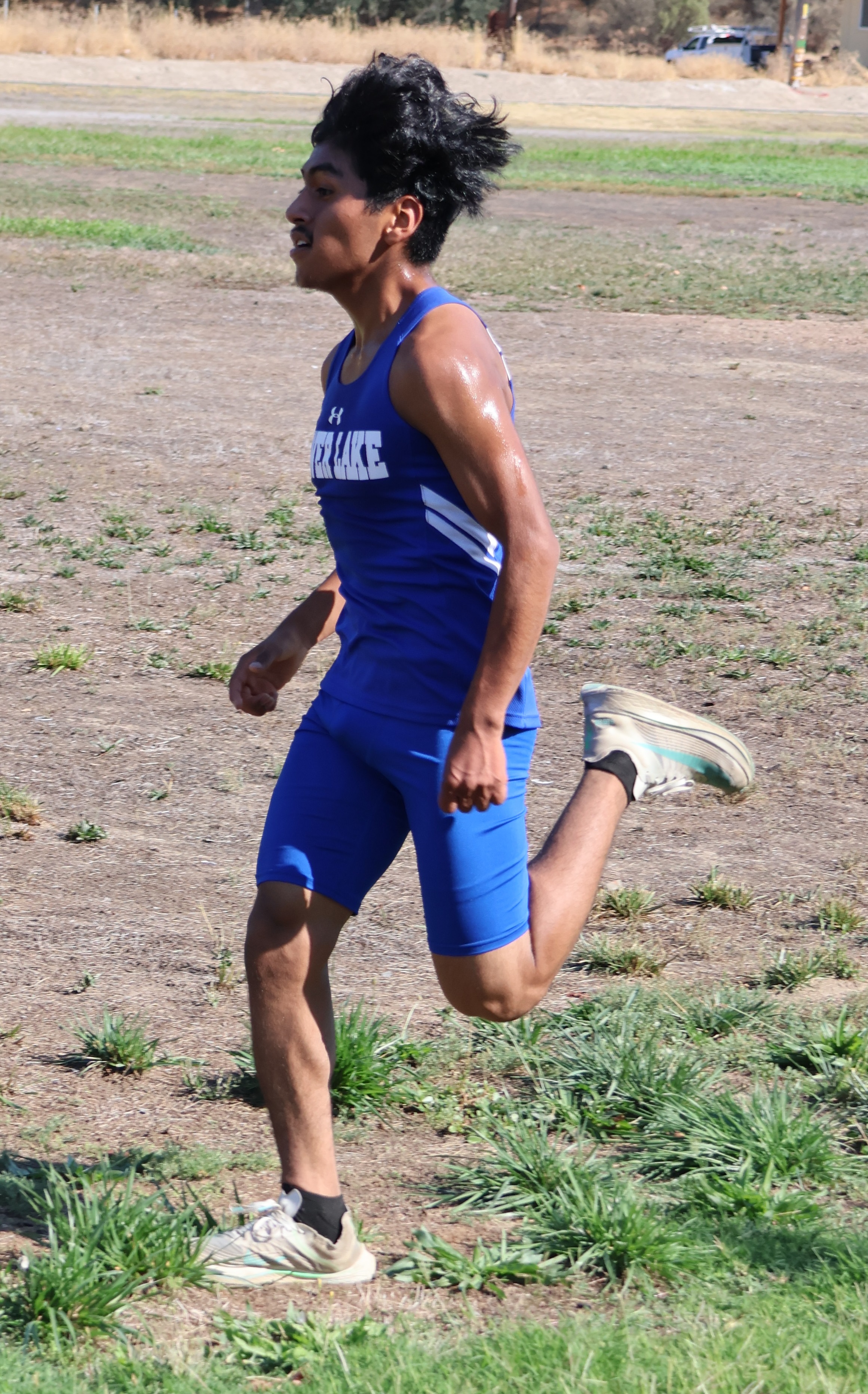 Jose Hernandez of Lower Lake won the boys race Wednesday afternoon in 20 minutes, 11 seconds. (Photos by Brian Sumpter)