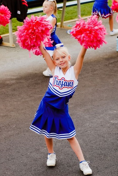 Lower Lake cheerleader Alillyona Oakes does her part to fill the crowd with spirit. (Photos by Audreyona Rhiannon Photography)