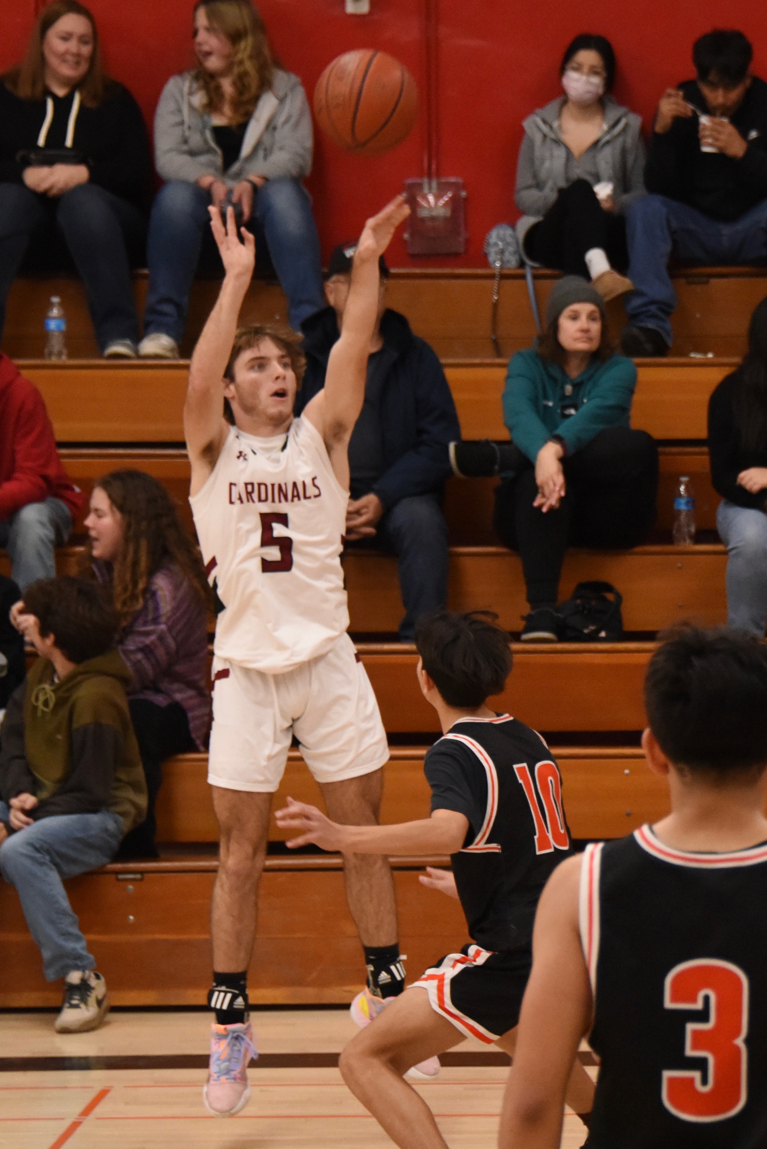 Jake Soderquist sank five 3-pointers and finished with 24 points overall in Clear Lake's 74-53 league loss to the Kelseyville Knights on Friday in Lakeport.
