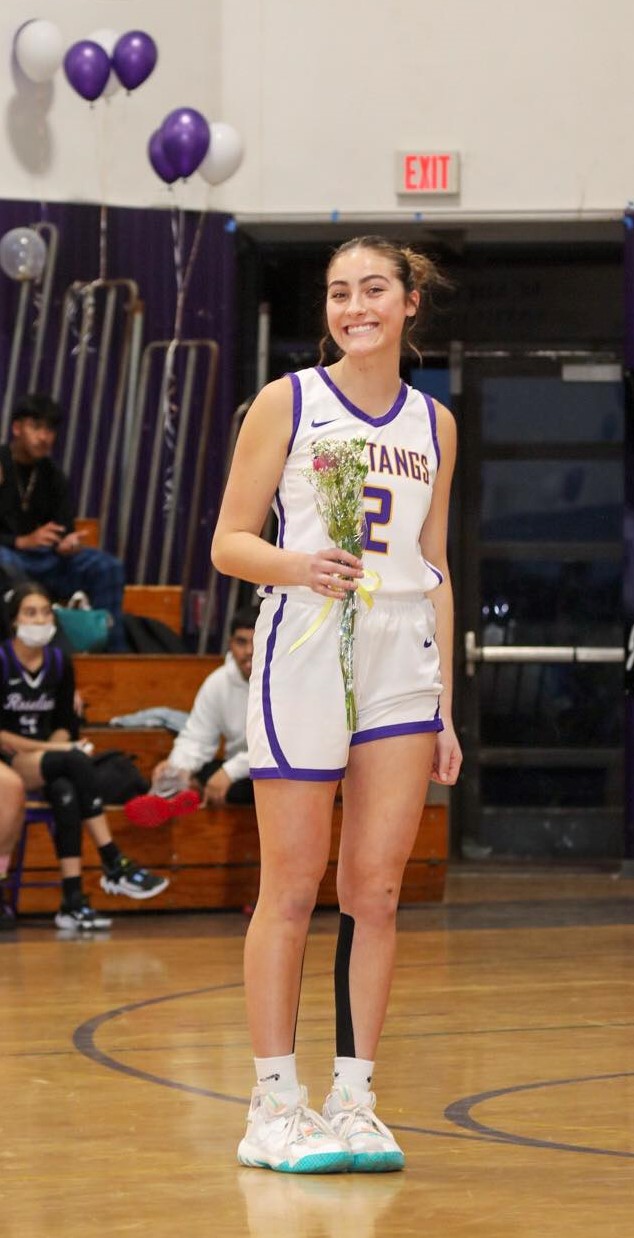 Middletown's Skylar Williams is honored on senior night. (Photos by Coral Pratt)