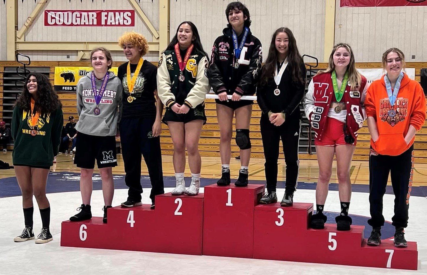Upper Lake's Tatum Salas placed fifth at 126 pounds to earn a medal. (Courtesy photos)