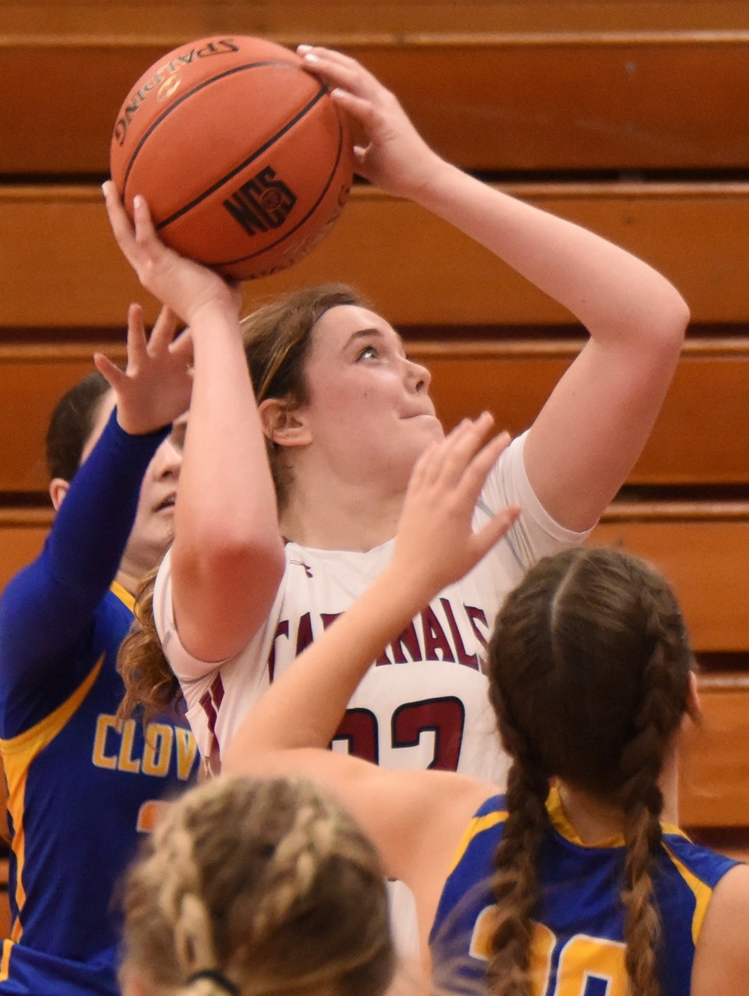 Clear Lake senior Abby Mertle is a first-team selection on the All-County girls basketball team. (Photos courtesy of Trett Bishop)