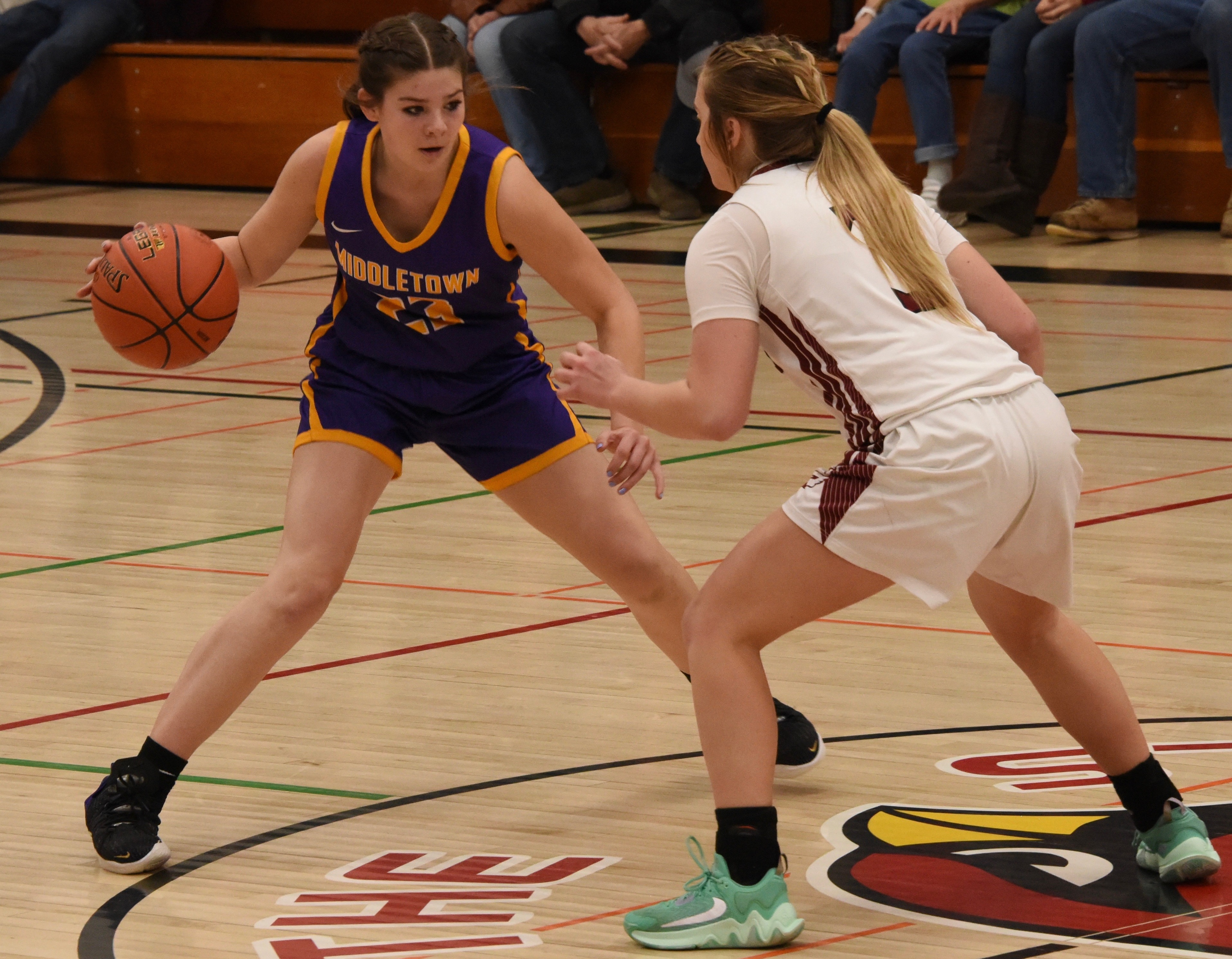 Middletown sophomore Mia Hoogendoorn (left) is a first-team All-League selection. (Photo courtesy of Trett Bishop)