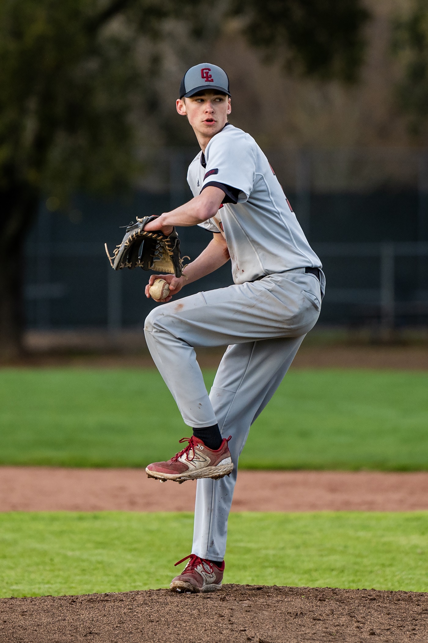 Greyson Wind worked the first six innings against Healdsburg before giving way to reliever Hank Ollenberger in the seventh. (Photos courtesy of Michael Lucid)
