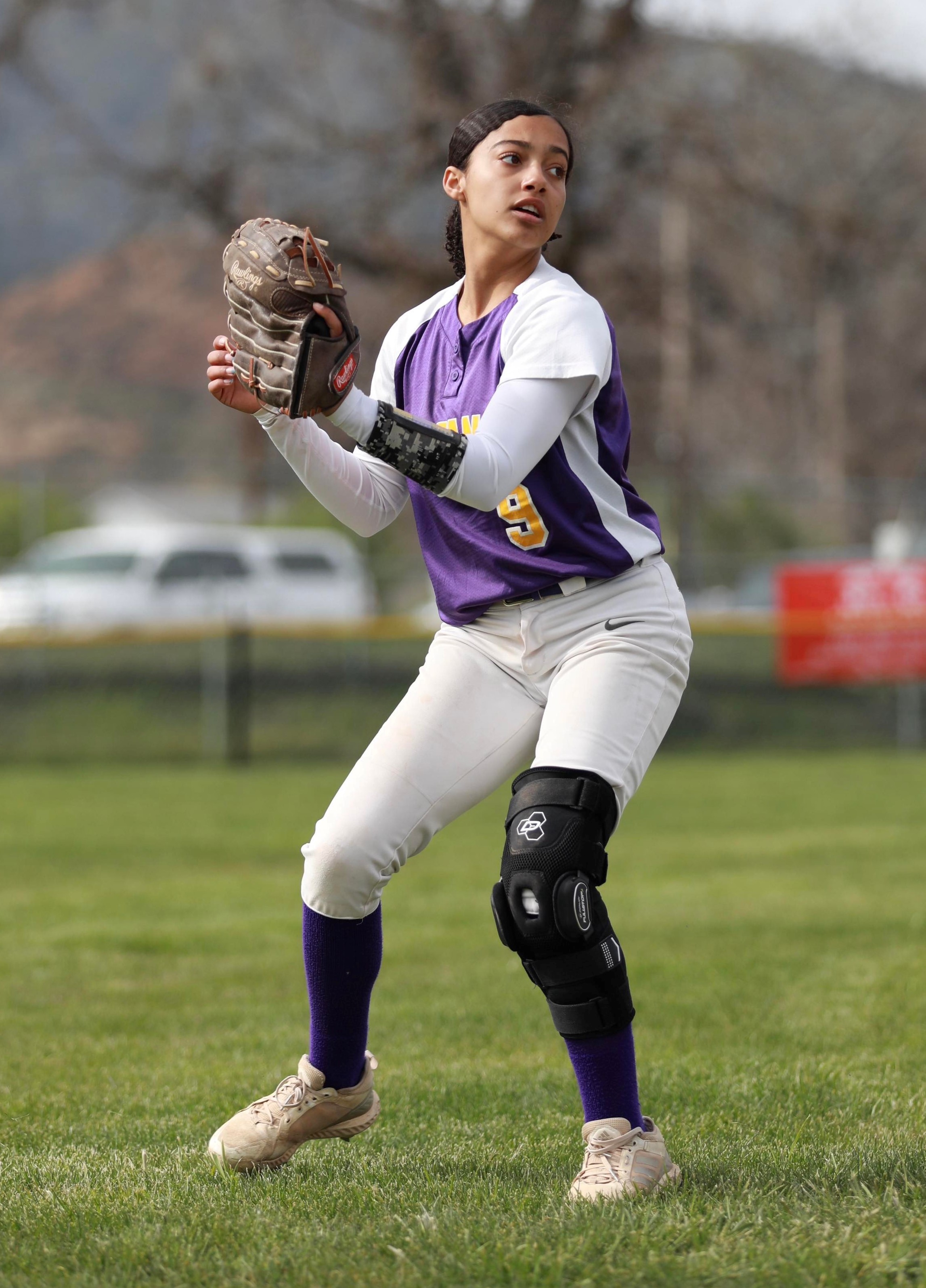 Middletown shortstop Jaidyn Brown returns a ball to the infield during the Mustangs' league game against Fort Bragg on Monday afternoon in Middletown. (Photo courtesy of Megan Buckley Cutting)