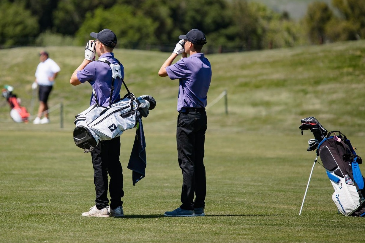 Middletown's Dom Williams drives the ball down the fairway Thursday afternoon at Chardonnay Golf Club in Napa. Williams carded a round of 81, second only to teammate Bodhi Moore's 79, as the Mustangs won their sixth straight Coastal Mountain Conference South match. (Photos courtesy of Geri Costlow)